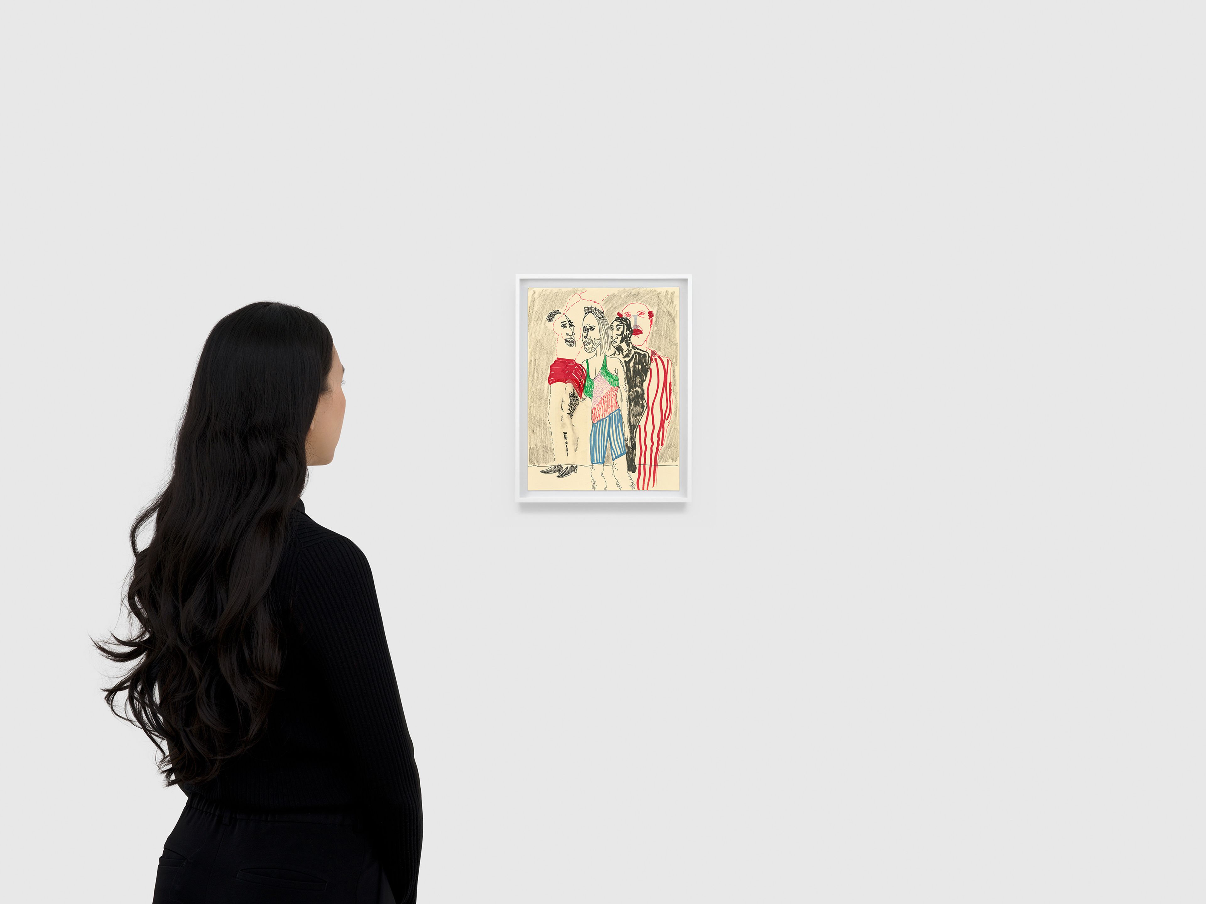 A work on paper by Walter Price, titled Leg Tat, dated 2024.