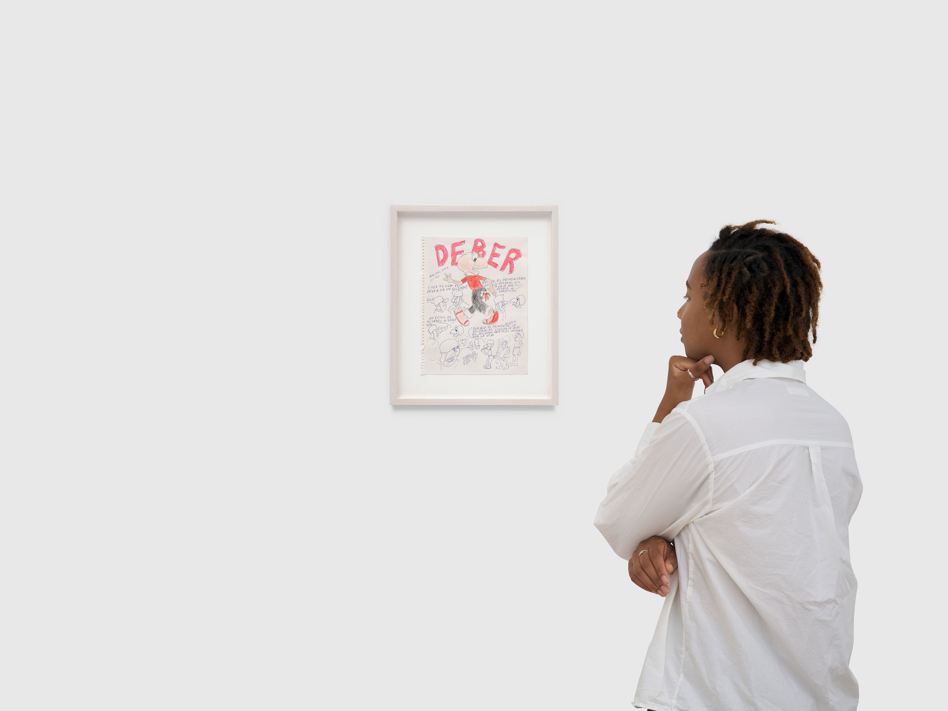 An untitled work on paper by Magdalena Suarez Frimkess, dated 2020.