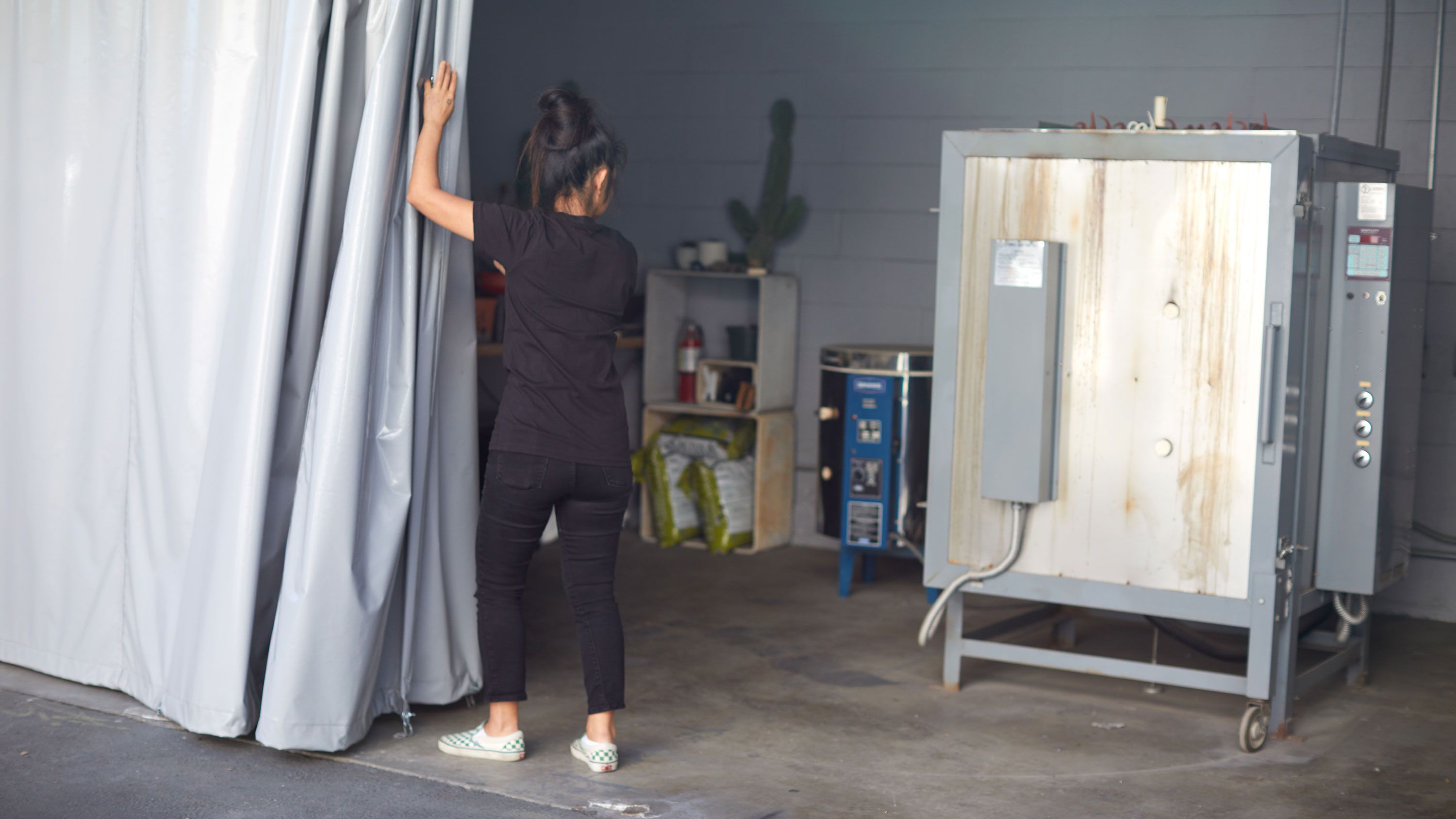 Shio Kusaka in her LA studio, Photo by Ye Rin Mock