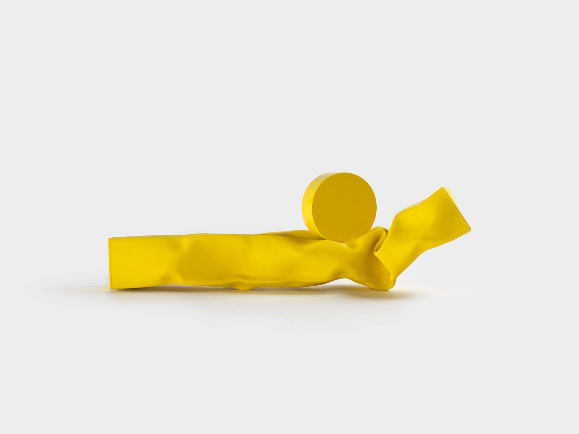A sculpture by Carol Bove titled Forlorn Dork, dated 2019.