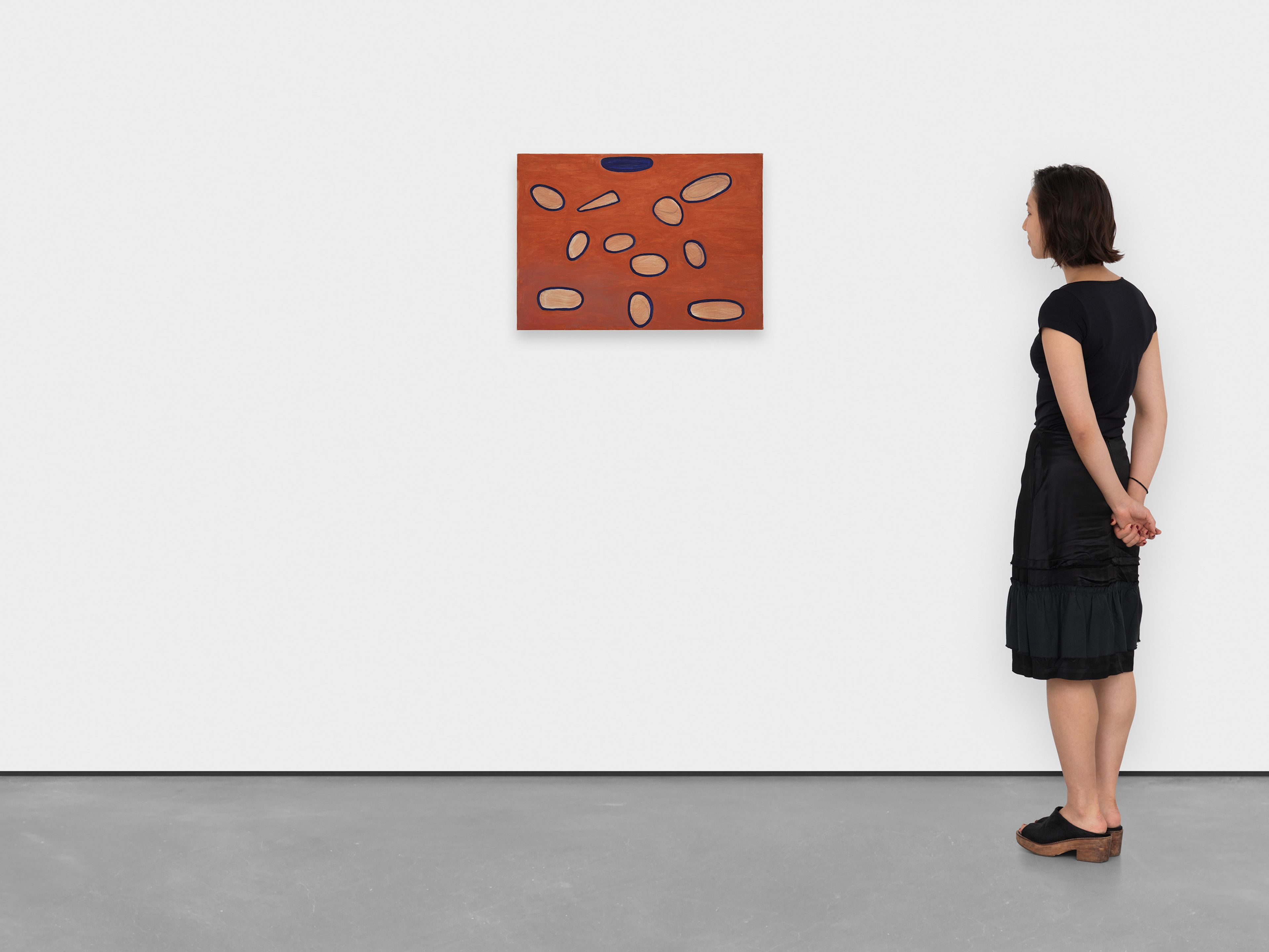 A painting by Raoul De Keyser, titled Across, dated in 2000 and 2009.