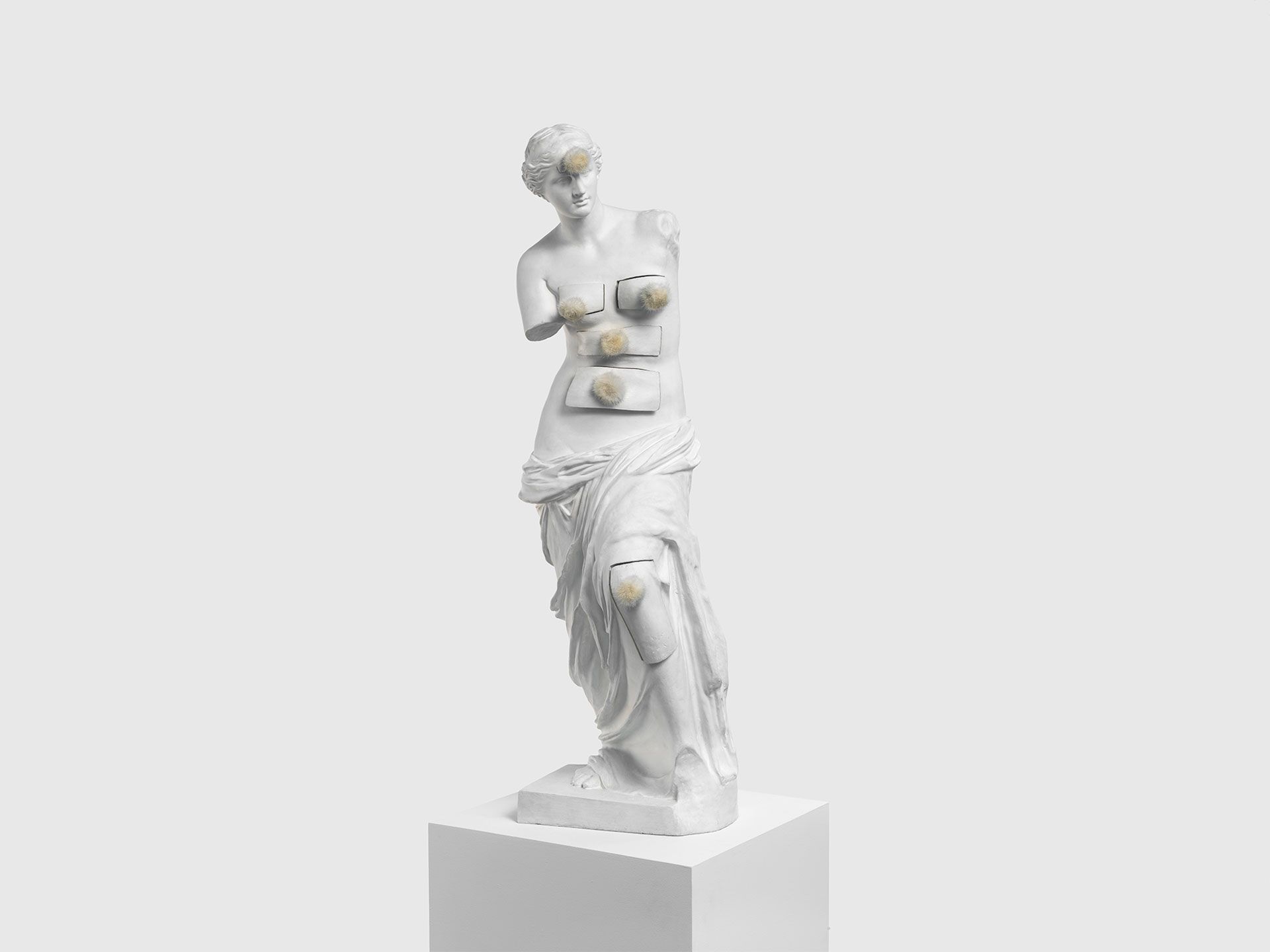 A sculpture by Salvador Dali, titled Venus de Milo aux Tiroirs, translated as Venus de Milo with Drawers, dated 1936 to 1964.