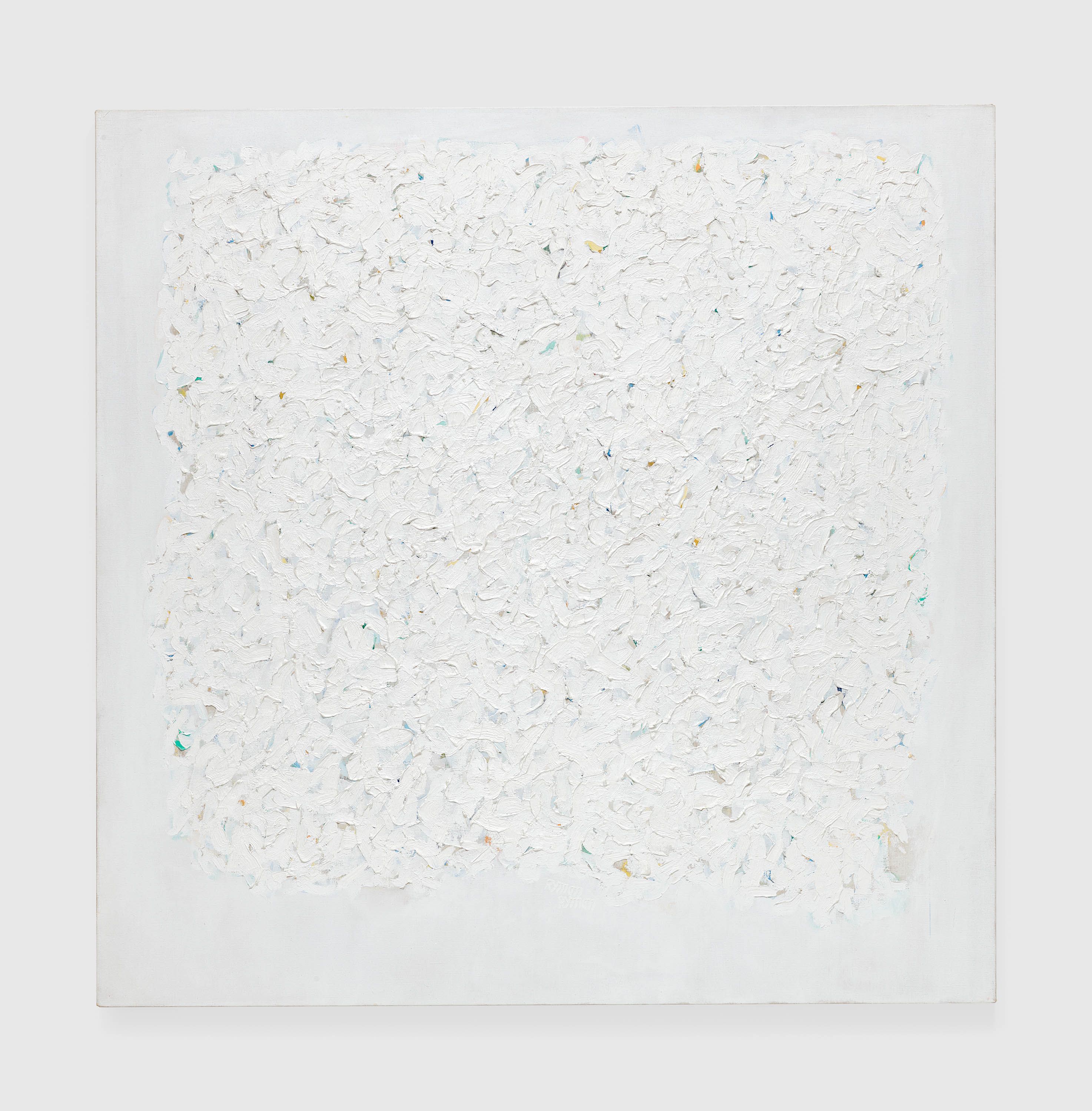 A painting by Robert Ryman, called Untitled, circa 1961 to 1963.