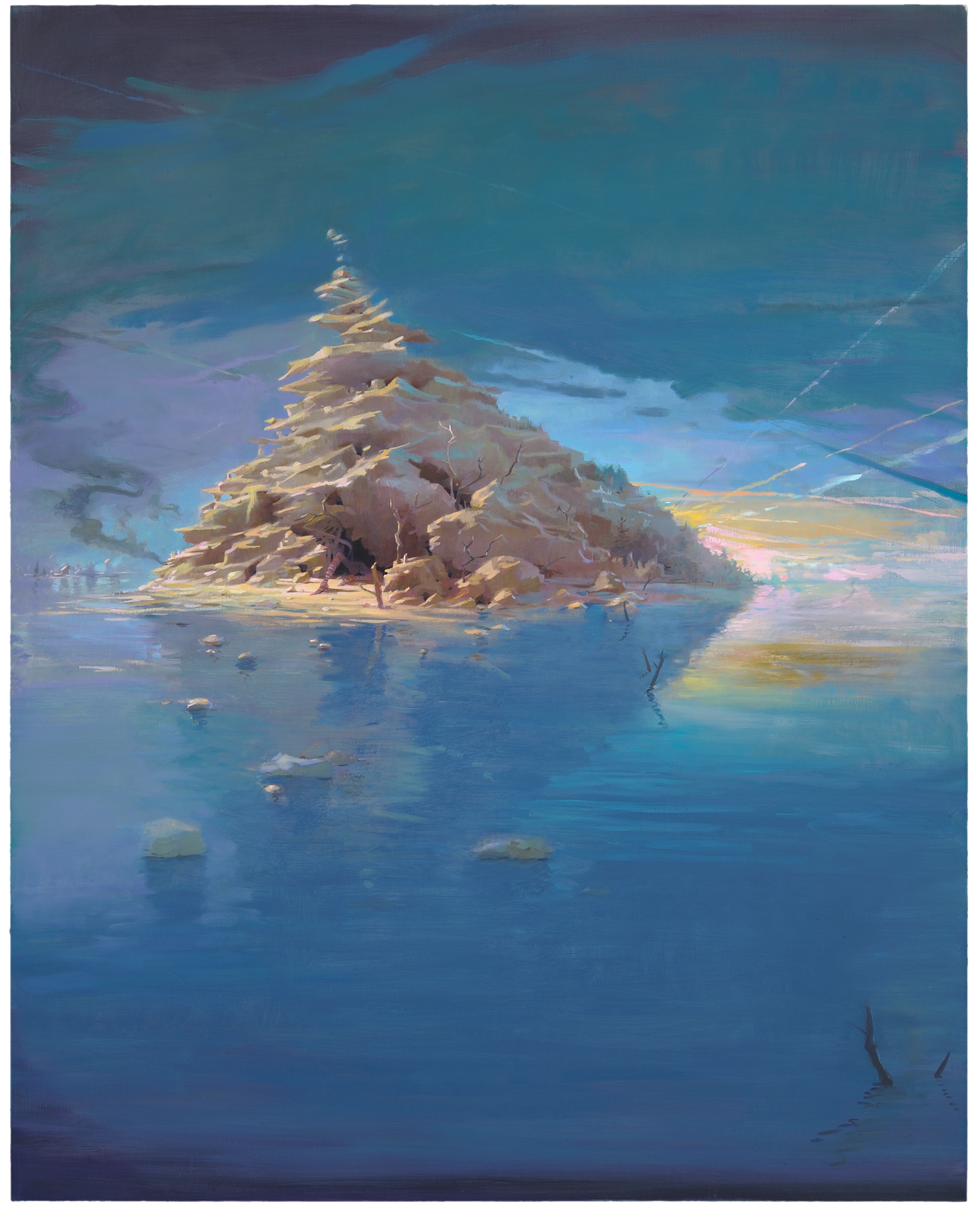A painting by Lisa Yuskavage, titled Tragic Land, dated 2009.