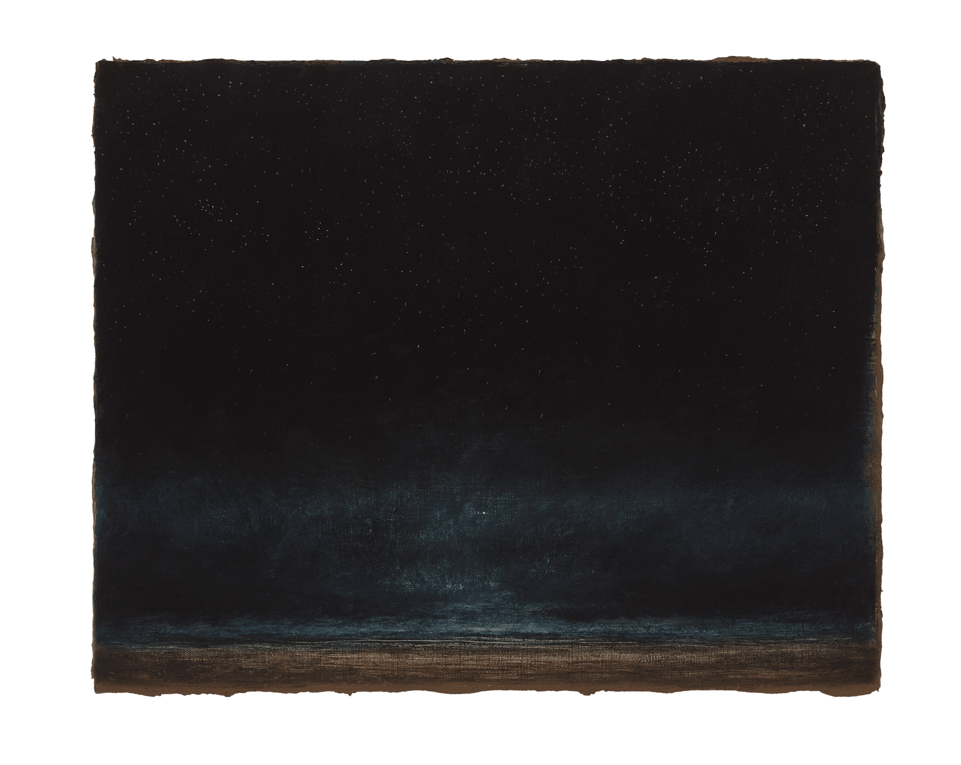 A painting by Lucas Arruda, titled Sem título da série Deserto-Modelo, dated 2017.