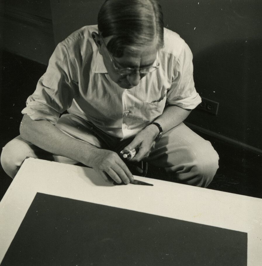 Josef Albers, 1950. Photo by Rudy Burckhardt.