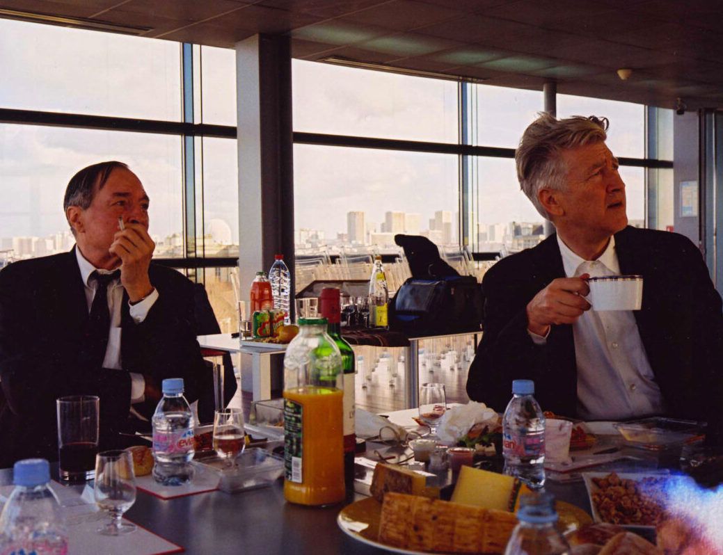 William Eggleston with David Lynch at Fondation Cartier, 2007