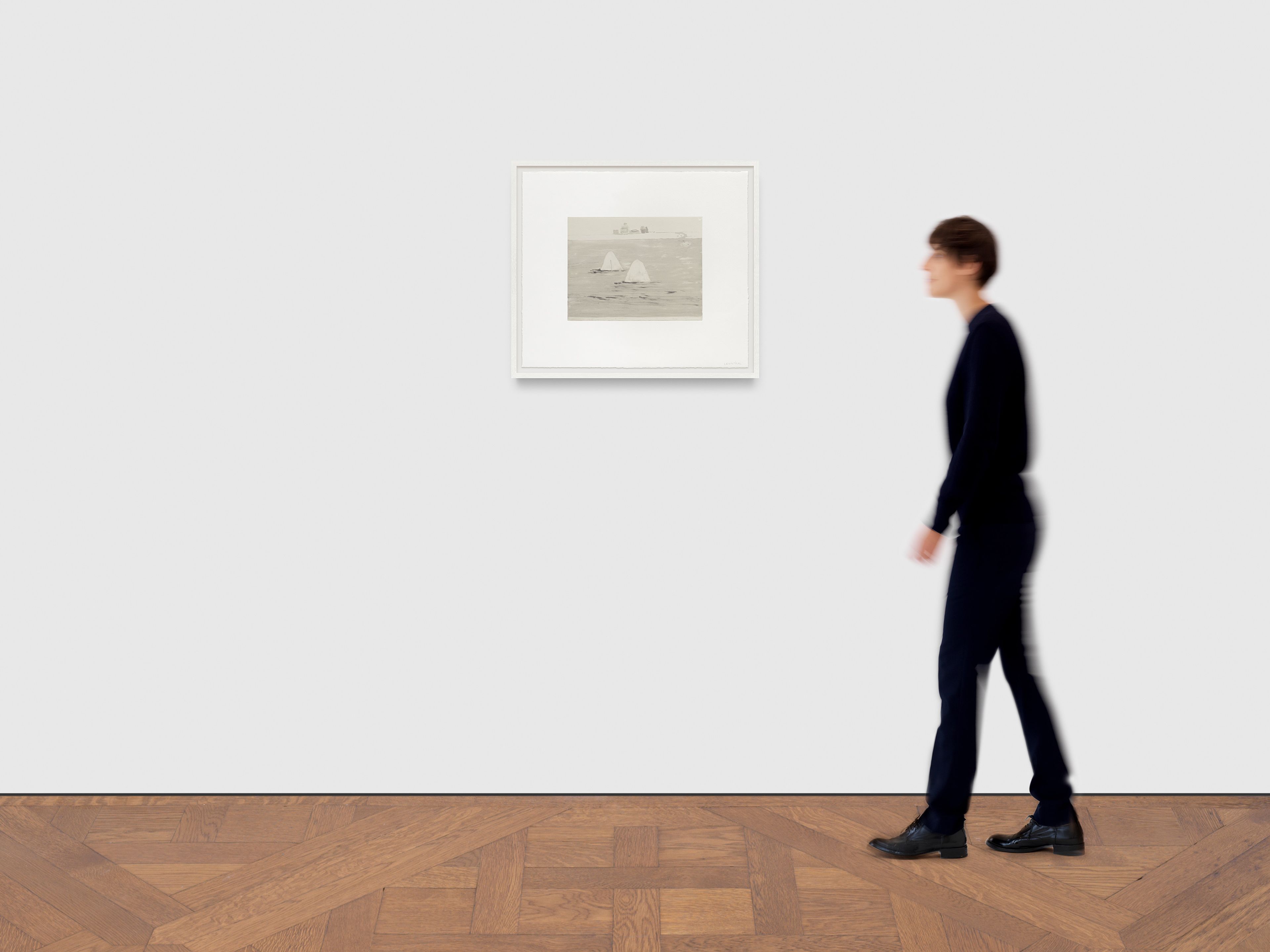 A print by Aubrey Levinthal, titled Bath Knees II, dated 2025.