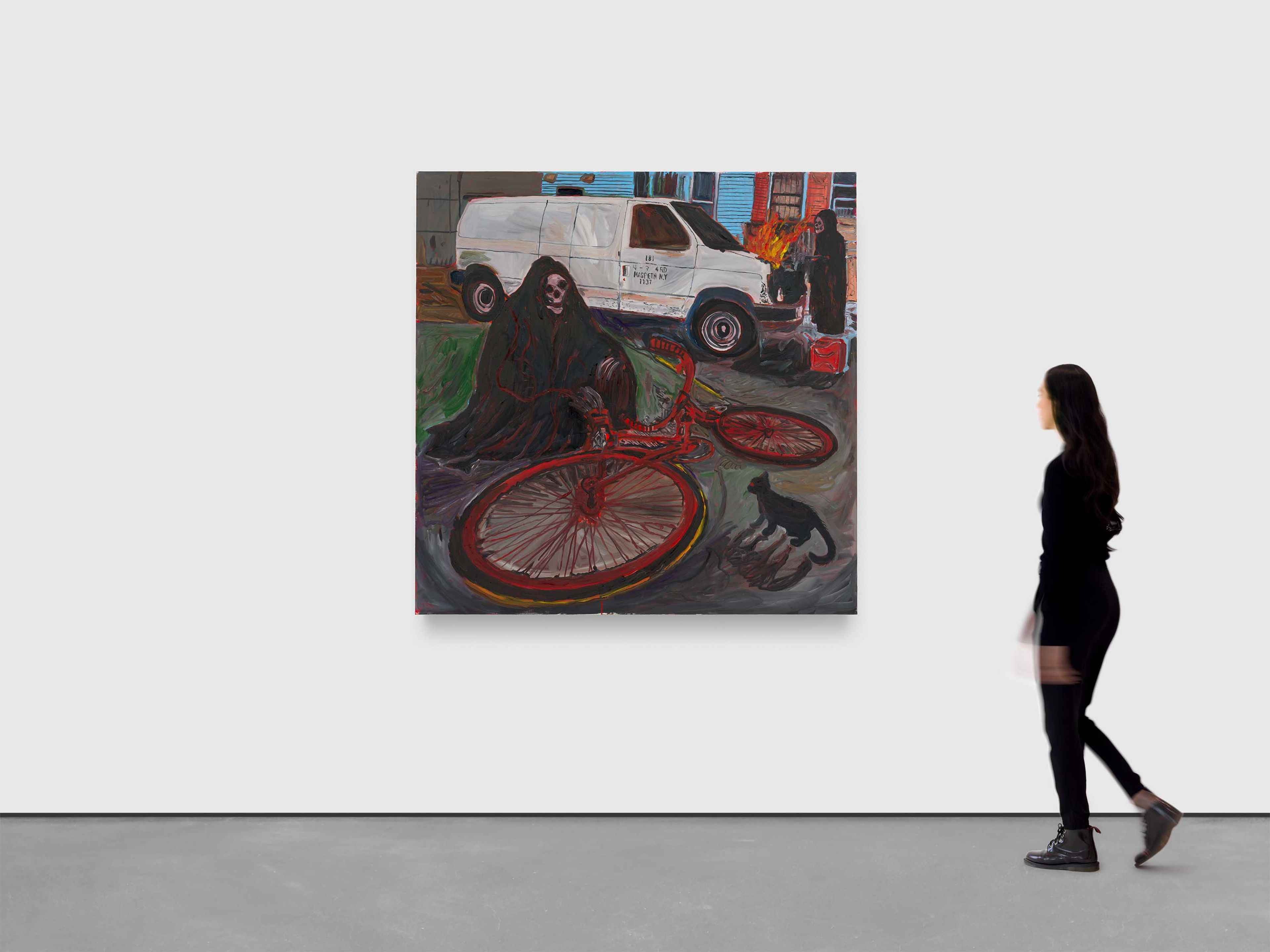 A painting by Josh Smith, titled Savor the Moment, dated 2025.