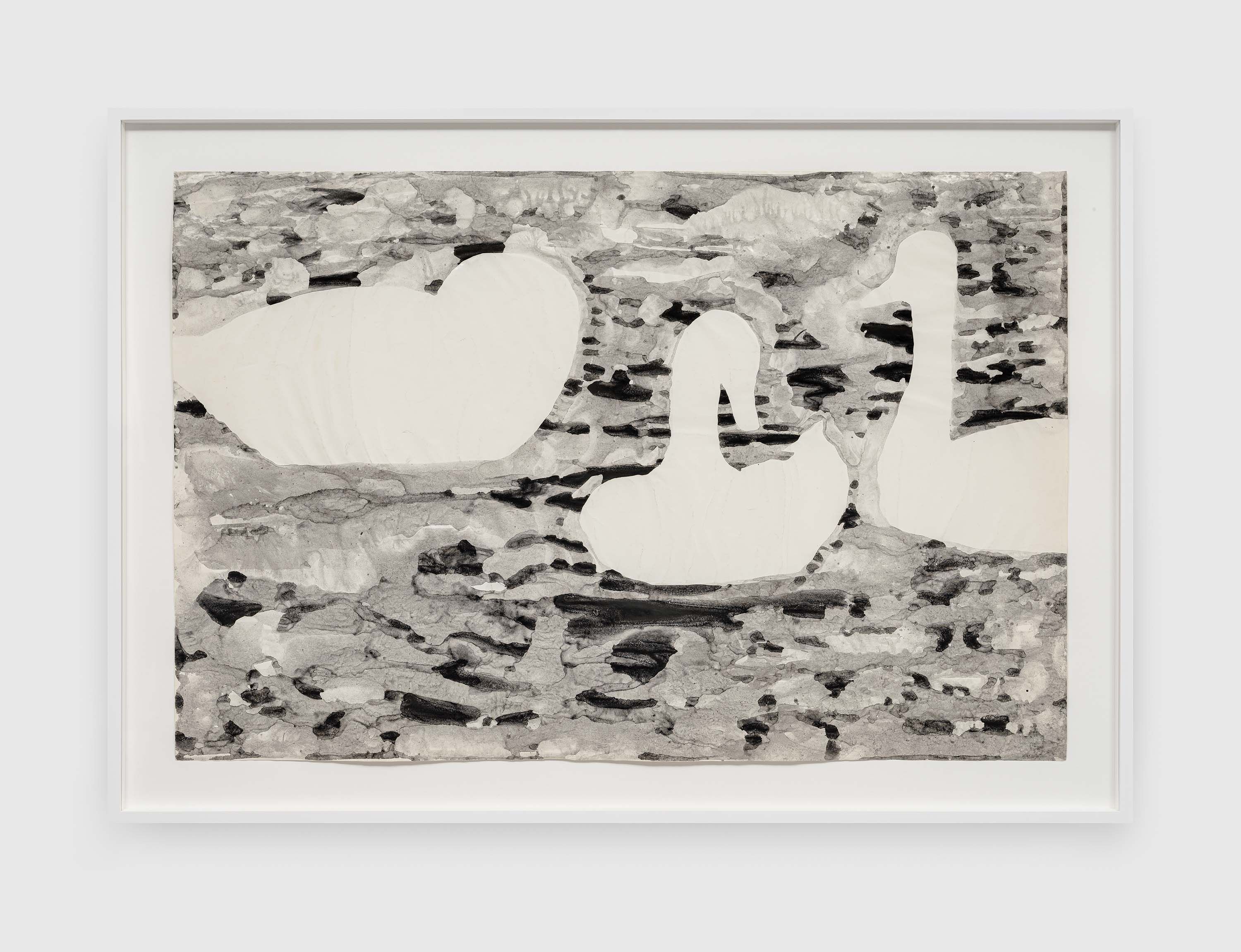 A work on paper by Ruth Asawa, called Untitled (PT.088, Swans), circa 1963.