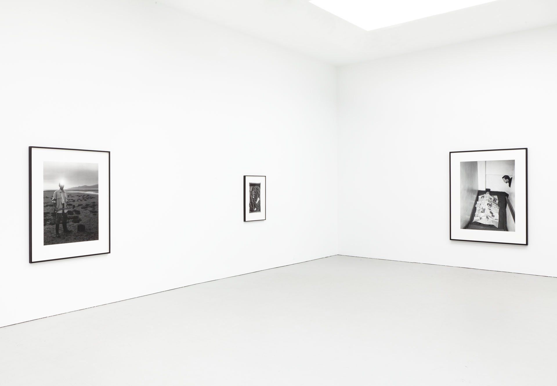 Installation view of the exhibition Stan Douglas: Midcentury Studio, at David Zwirner in New York, dated 2011.
