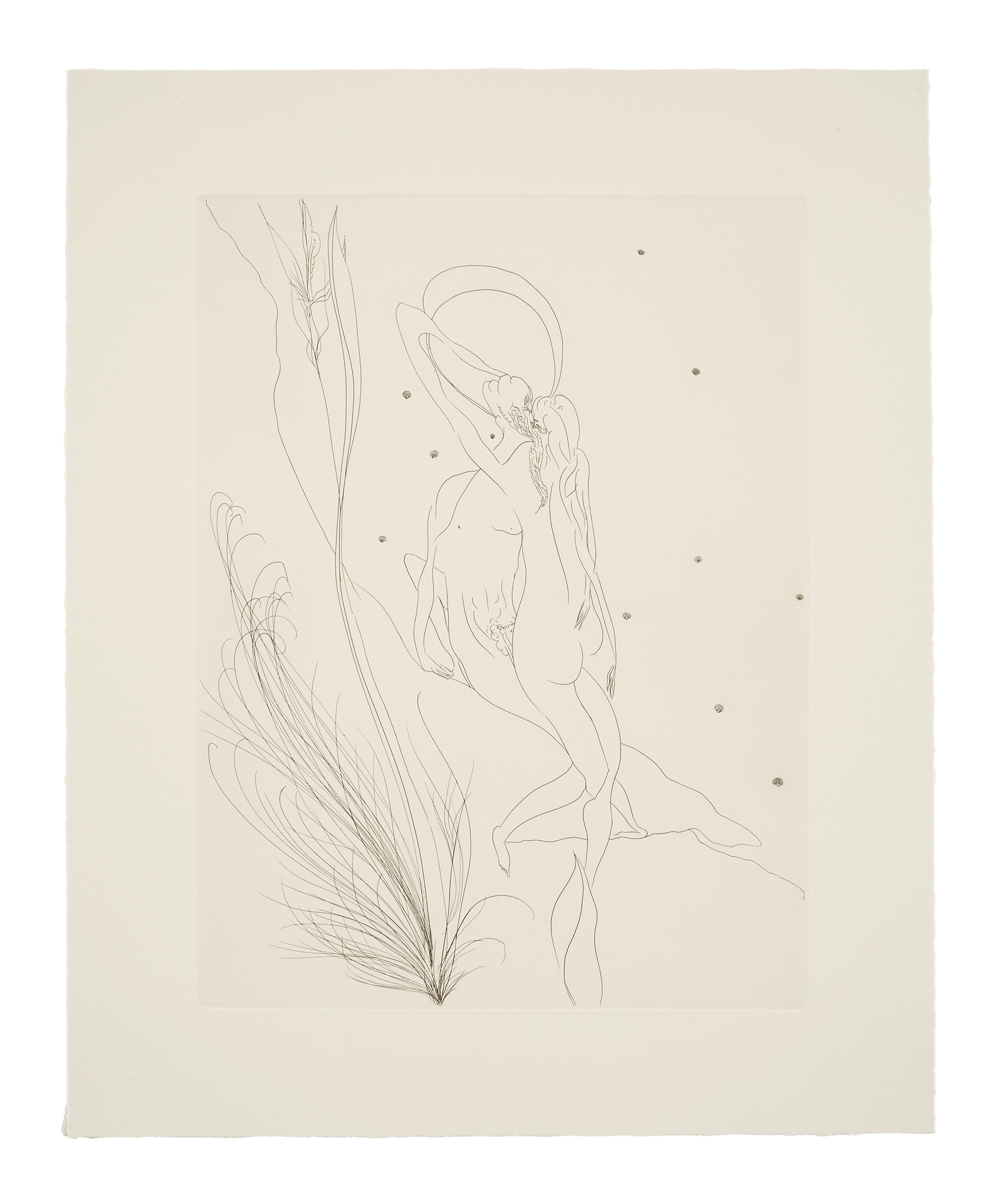 A portfolio of 11 intaglio prints by Chris Ofili, titled The Agony in the Garden, dated 2007.