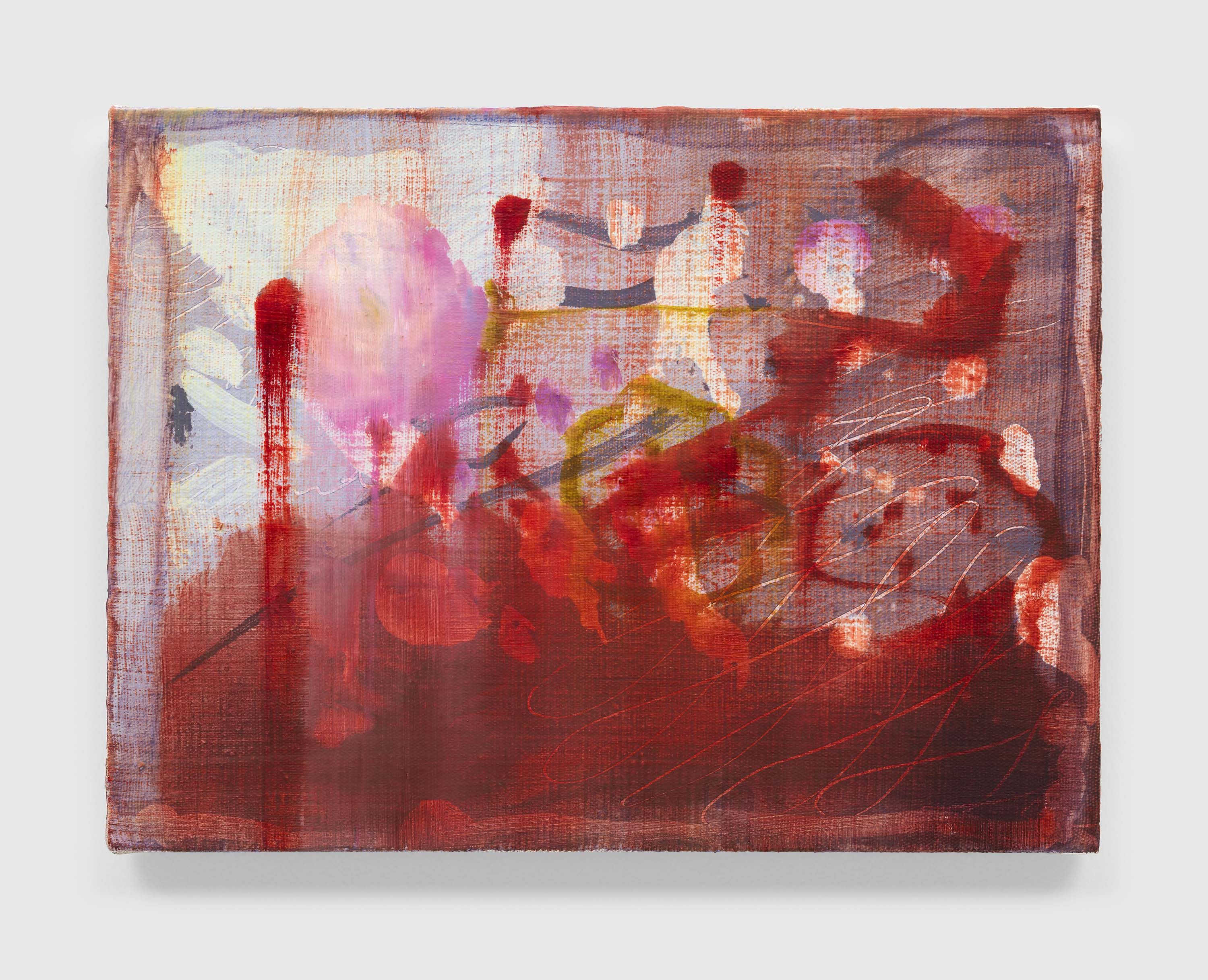 A painting by Emma McIntyre, titled Under stainless skies, dated 2023.