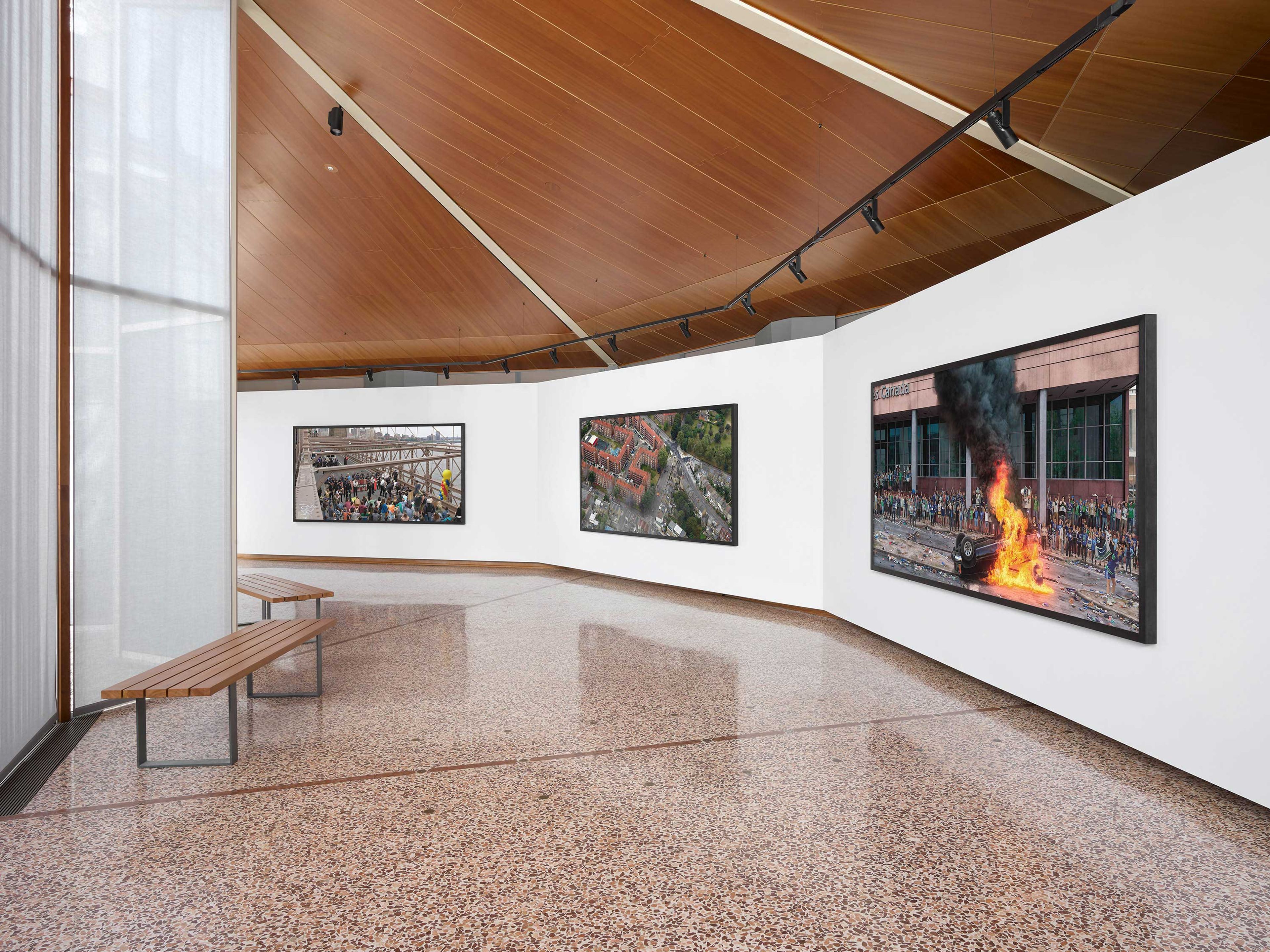 Installation view, Stan Douglas: 2011 ≠ 1848, Canadian Pavilion, 59th Venice Biennale, dated 2022.