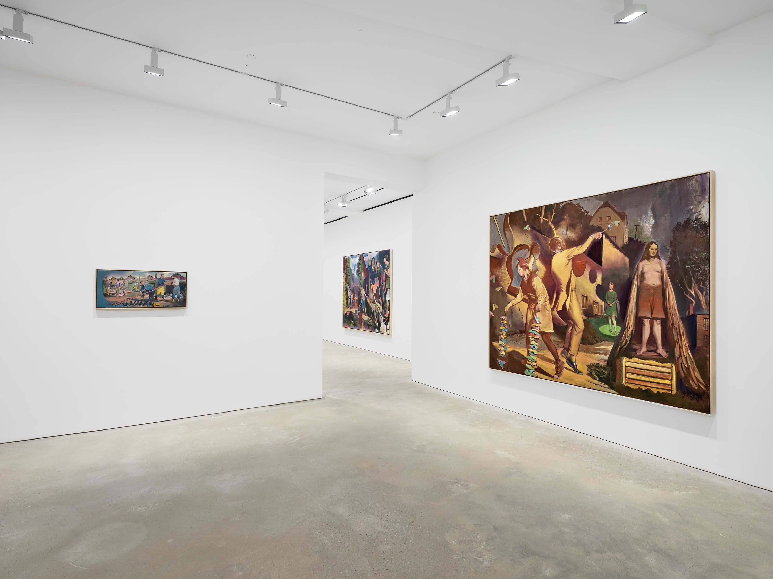 An Installation view, Neo Rauch: Field Signs, David Zwirner, Hong Kong, dated 2023–2024