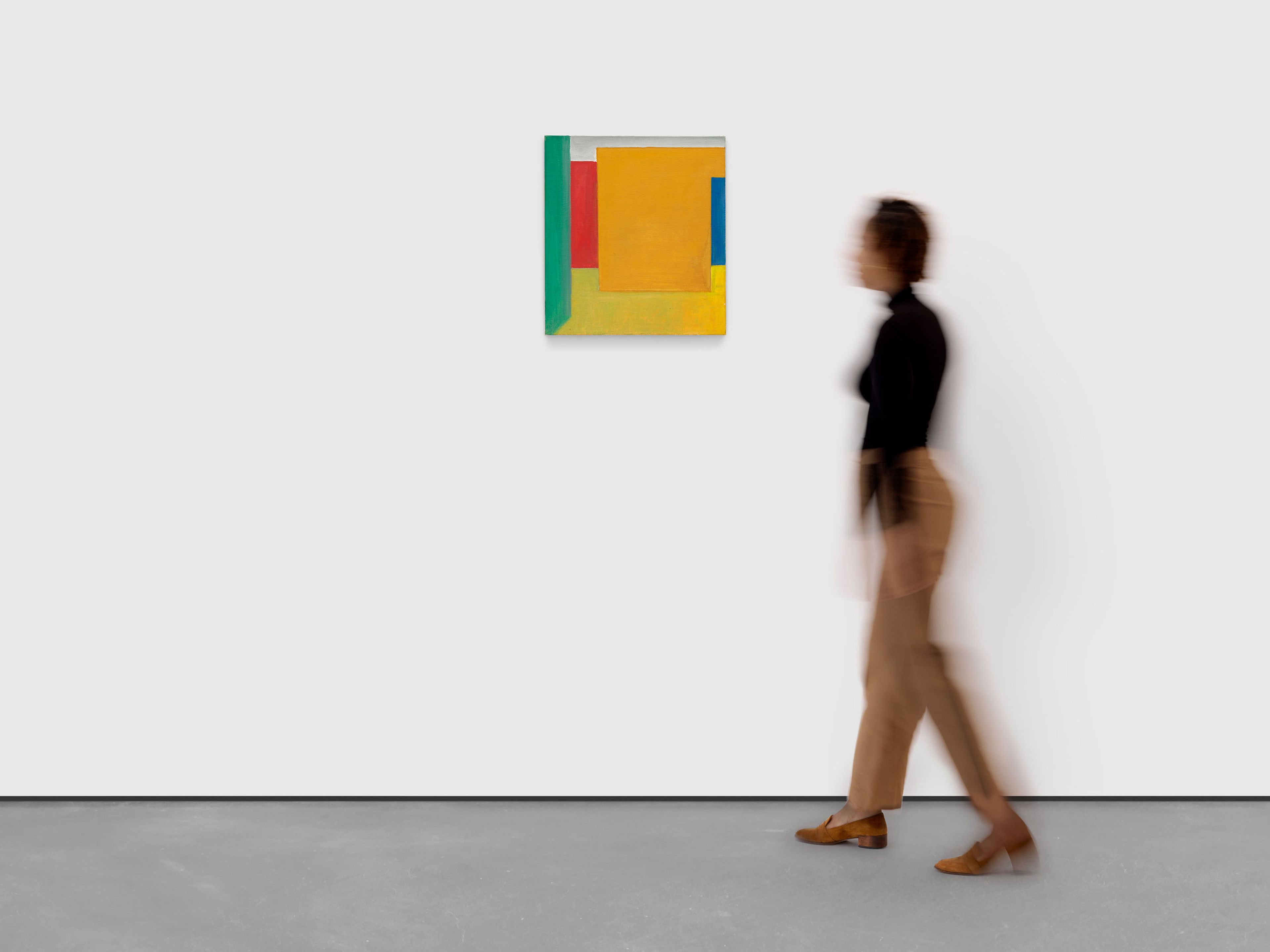 A painting by Raoul De Keyser, titled Model for Cabinet, dated 1989.