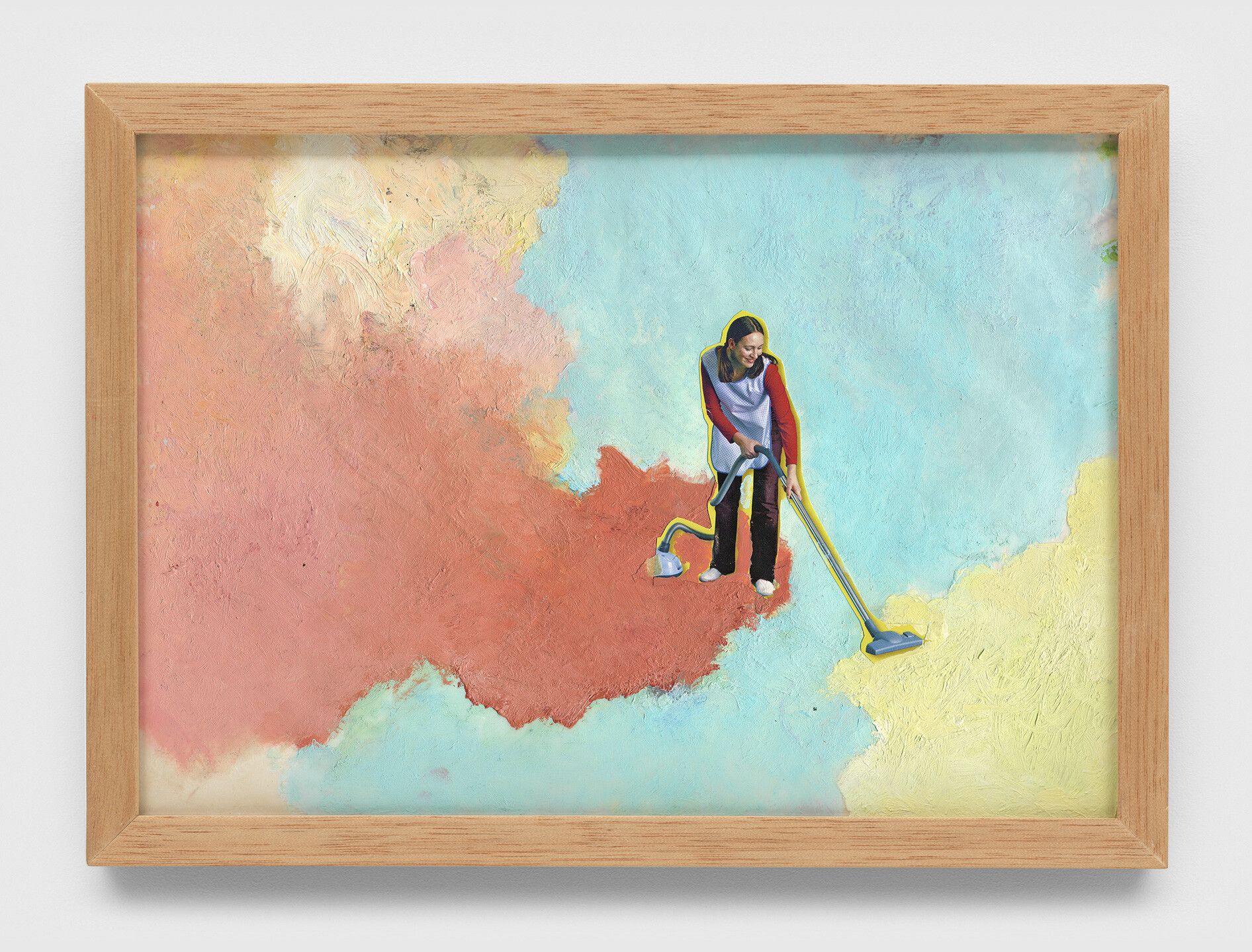 A collage by Francis Alÿs, titled Untitled (Study for 'Don’t Cross the Bridge before You Get to the River'), dated 2007 to 2008.