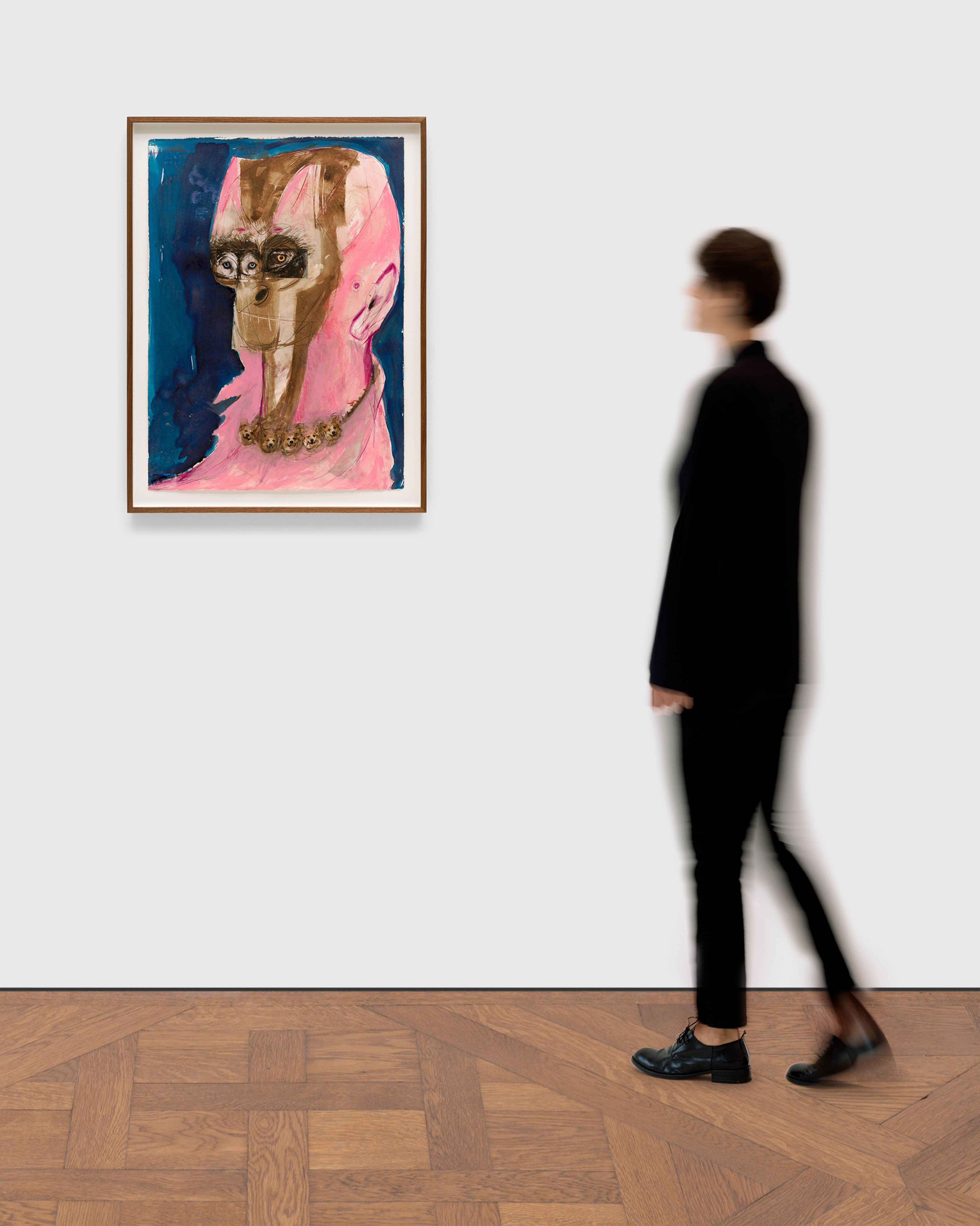 A work on paper by Huma Bhabha, called Untitled, dated 2023.