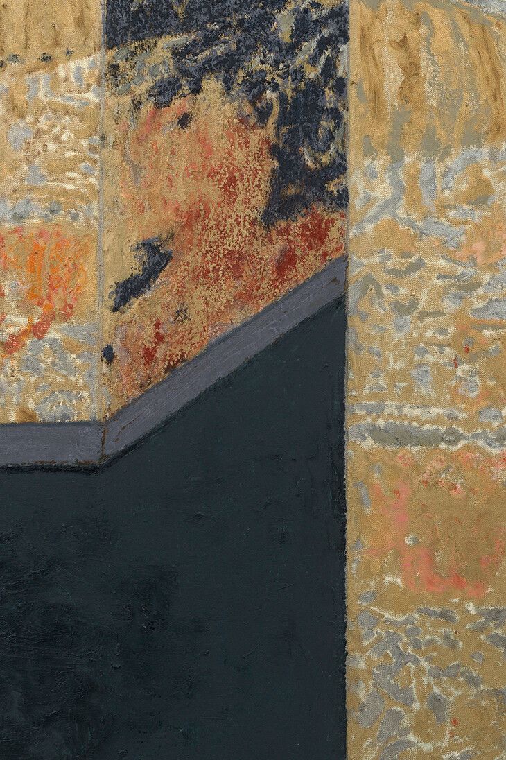 A detail of an artwork by Mamma Andersson, titled Willy-nilly, dated 2023