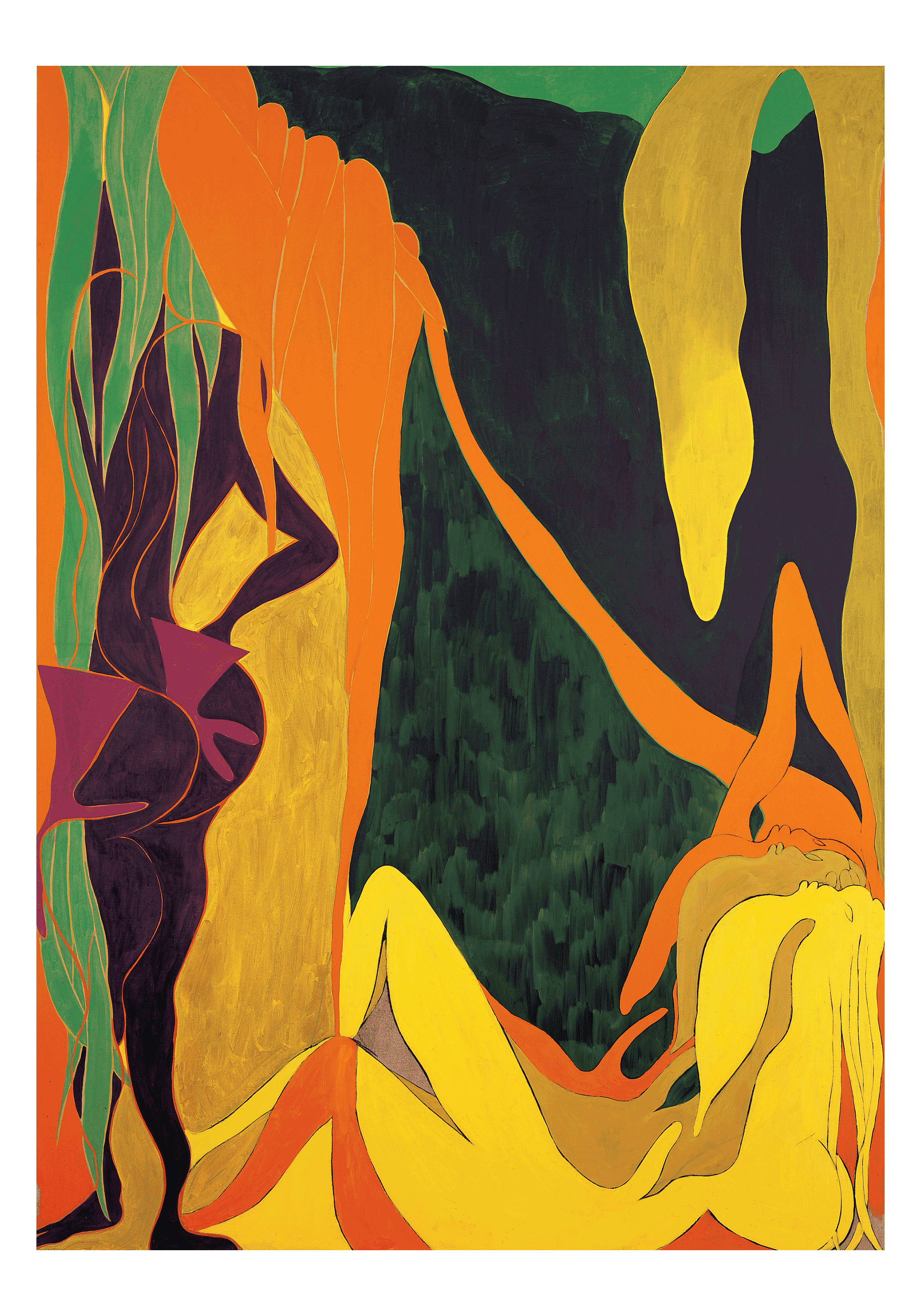 A painting by Chris Ofili, titled The Raising of Lazarus, dated 2007.
