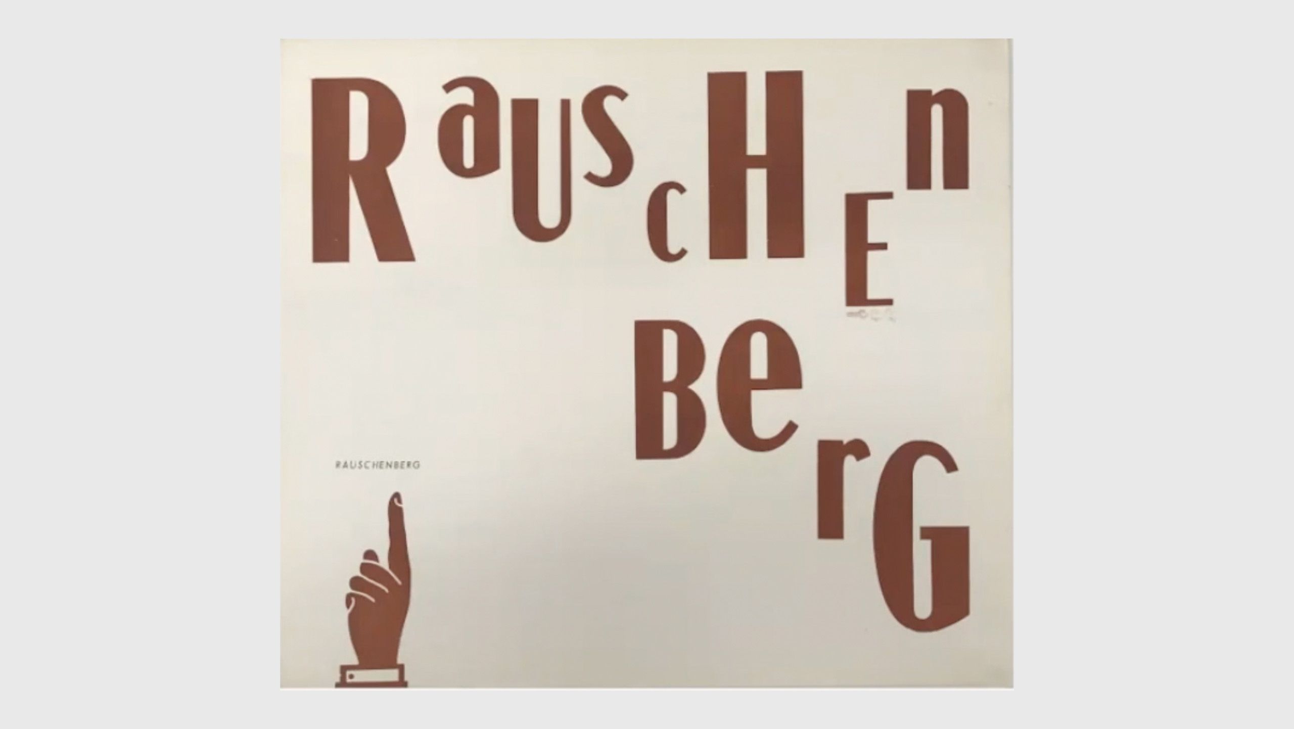 An exhibition invitation for Robert Rauschenberg at Galleria La Tartaruga, dated 1959