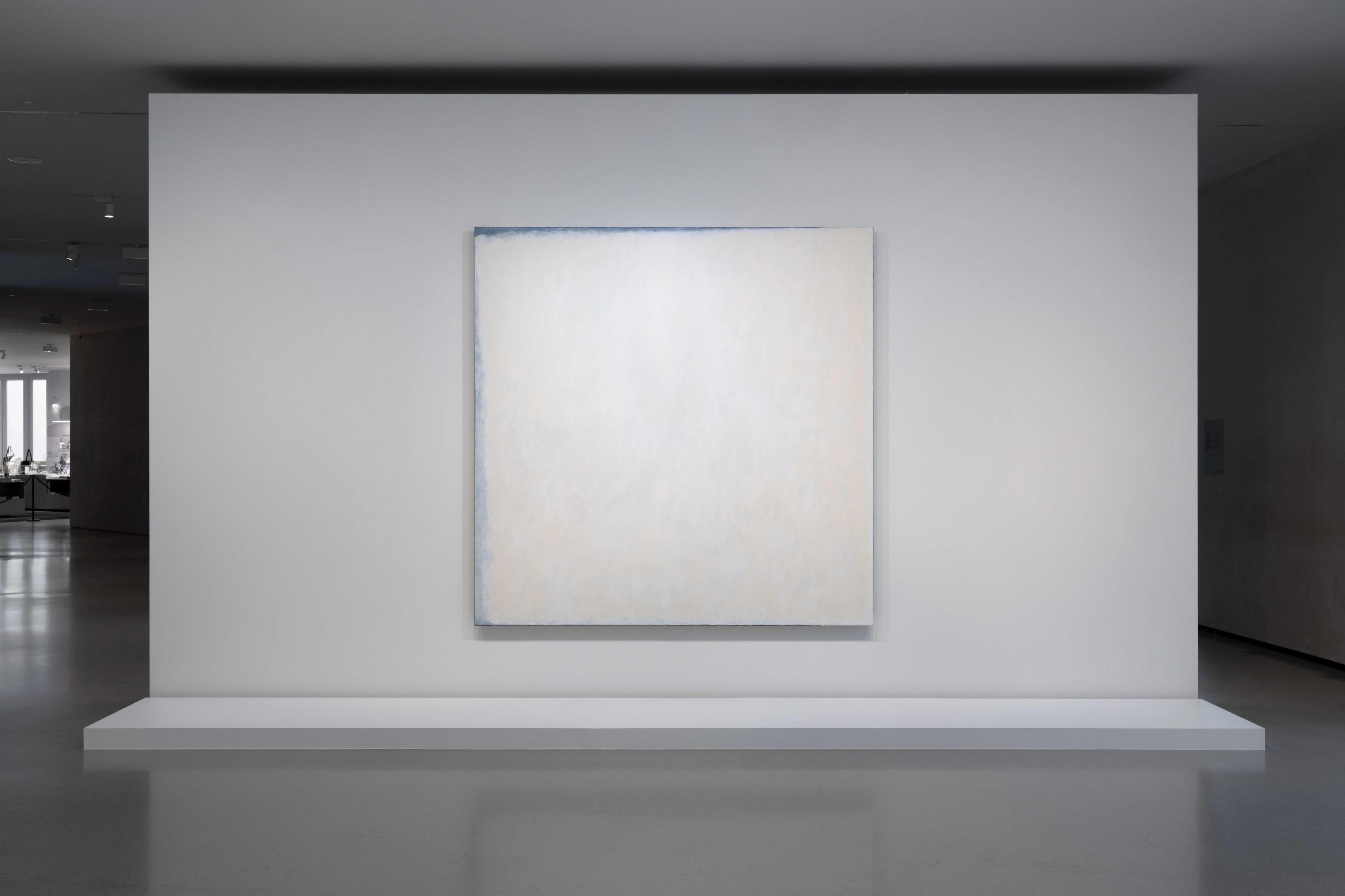 Installation view of Robert Ryman in Minimal at the Bourse de Commerce – Pinault Collection located in Paris, France, dated 2025.