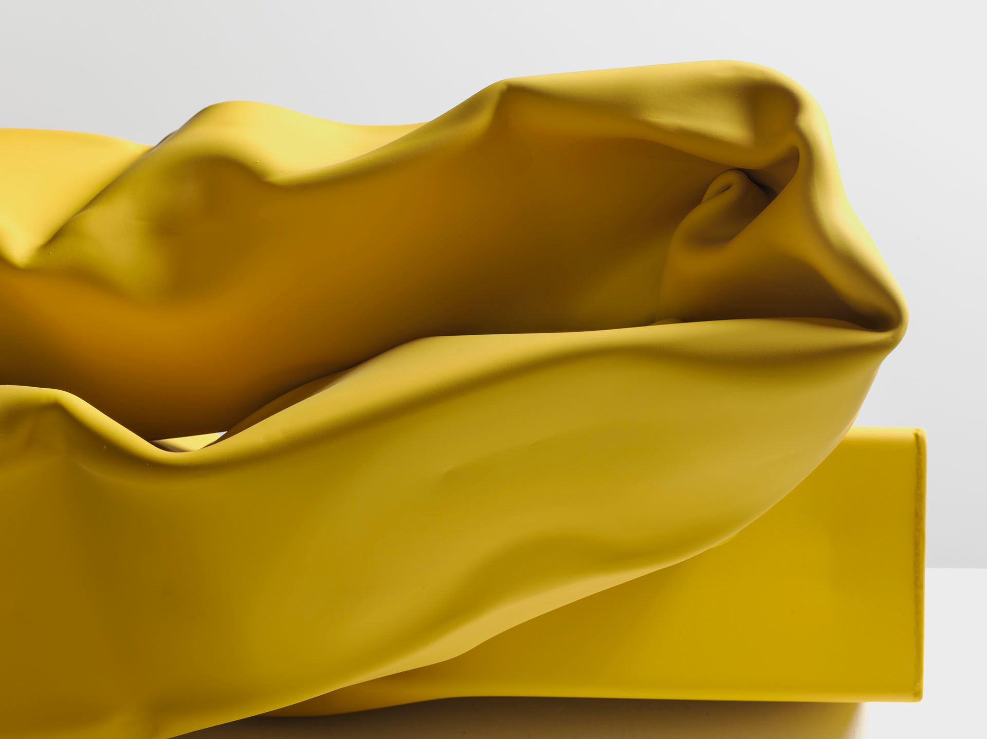 A detail from a sculpture by Carol Bove, titled Roman a Clef, dated 2018.