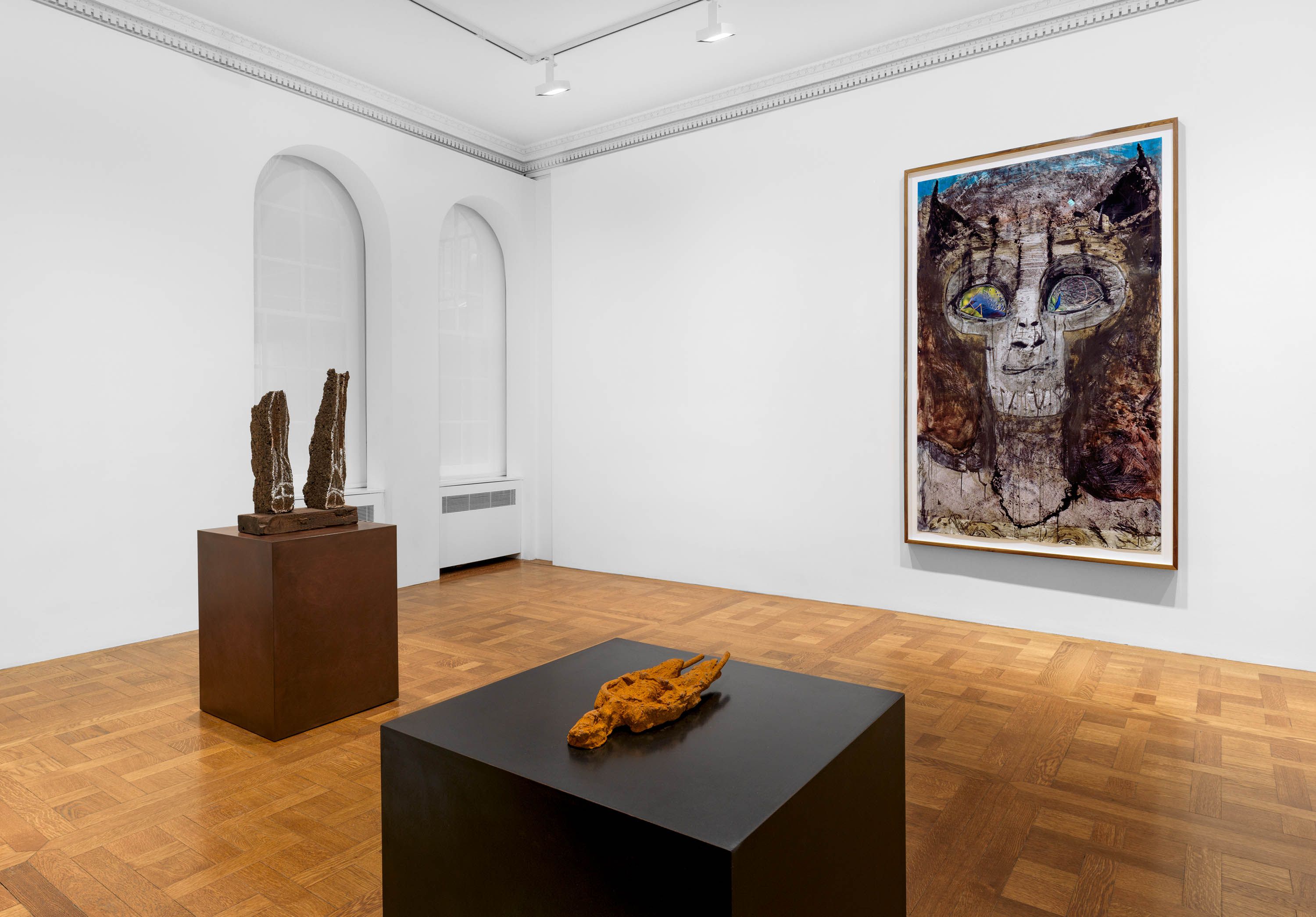 An Installation view, Huma Bhabha, David Zwirner, New York, dated 2024