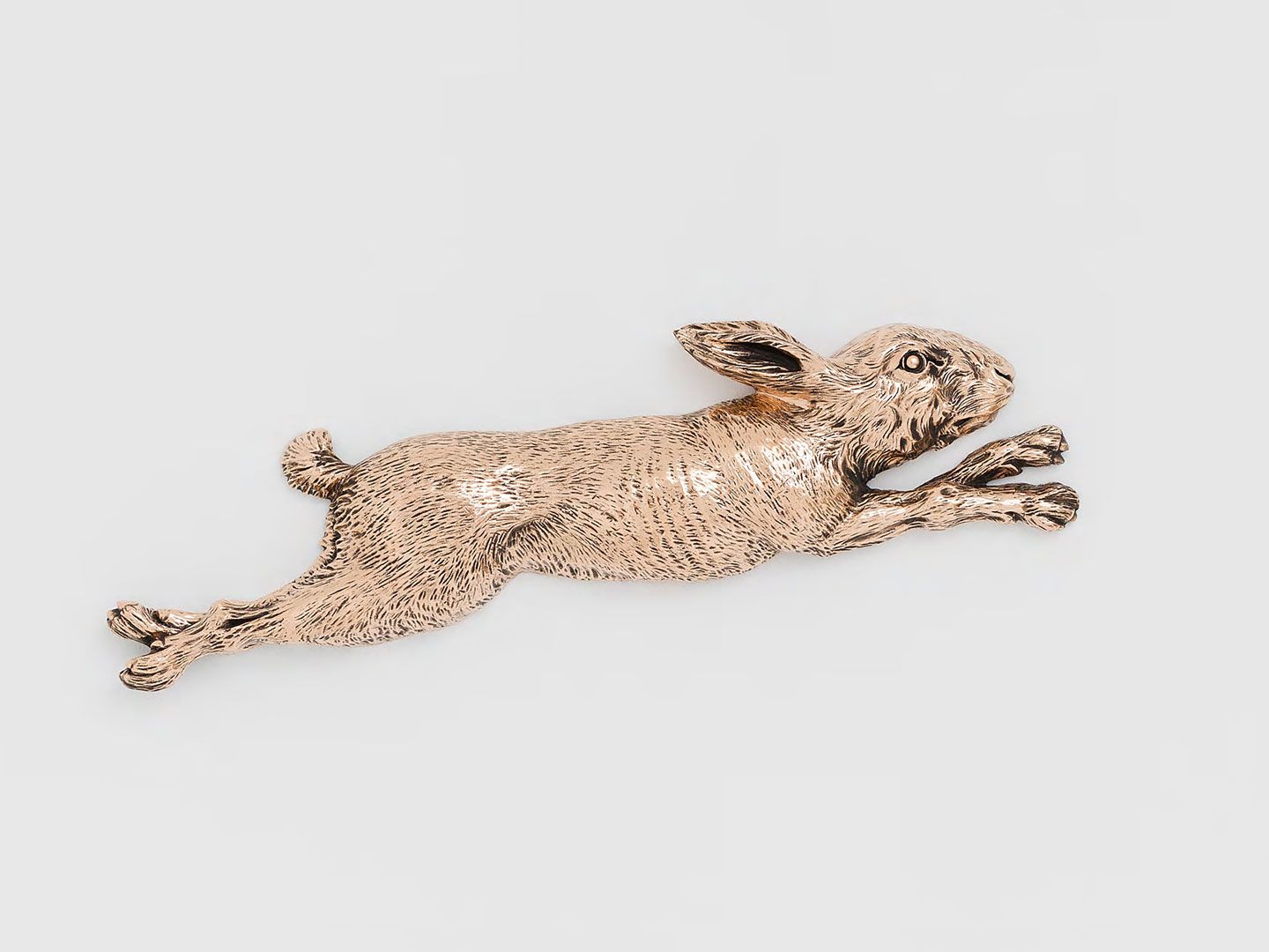 A sculpture by Sherrie Levine, titled Rabbit, dated 2018.
