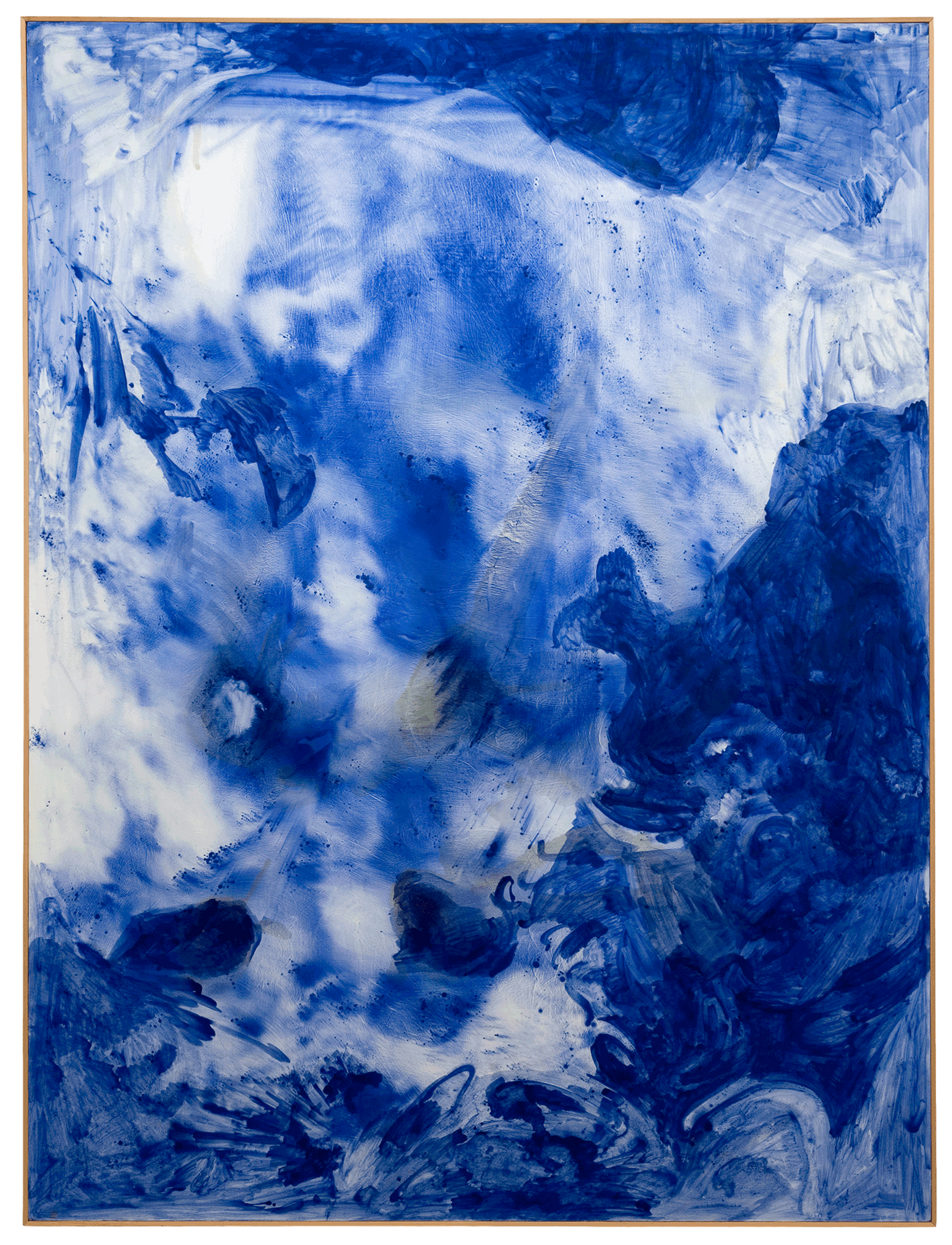 A painting by Sigmar Polke titled Lapis Lazuli II, dated 1994.