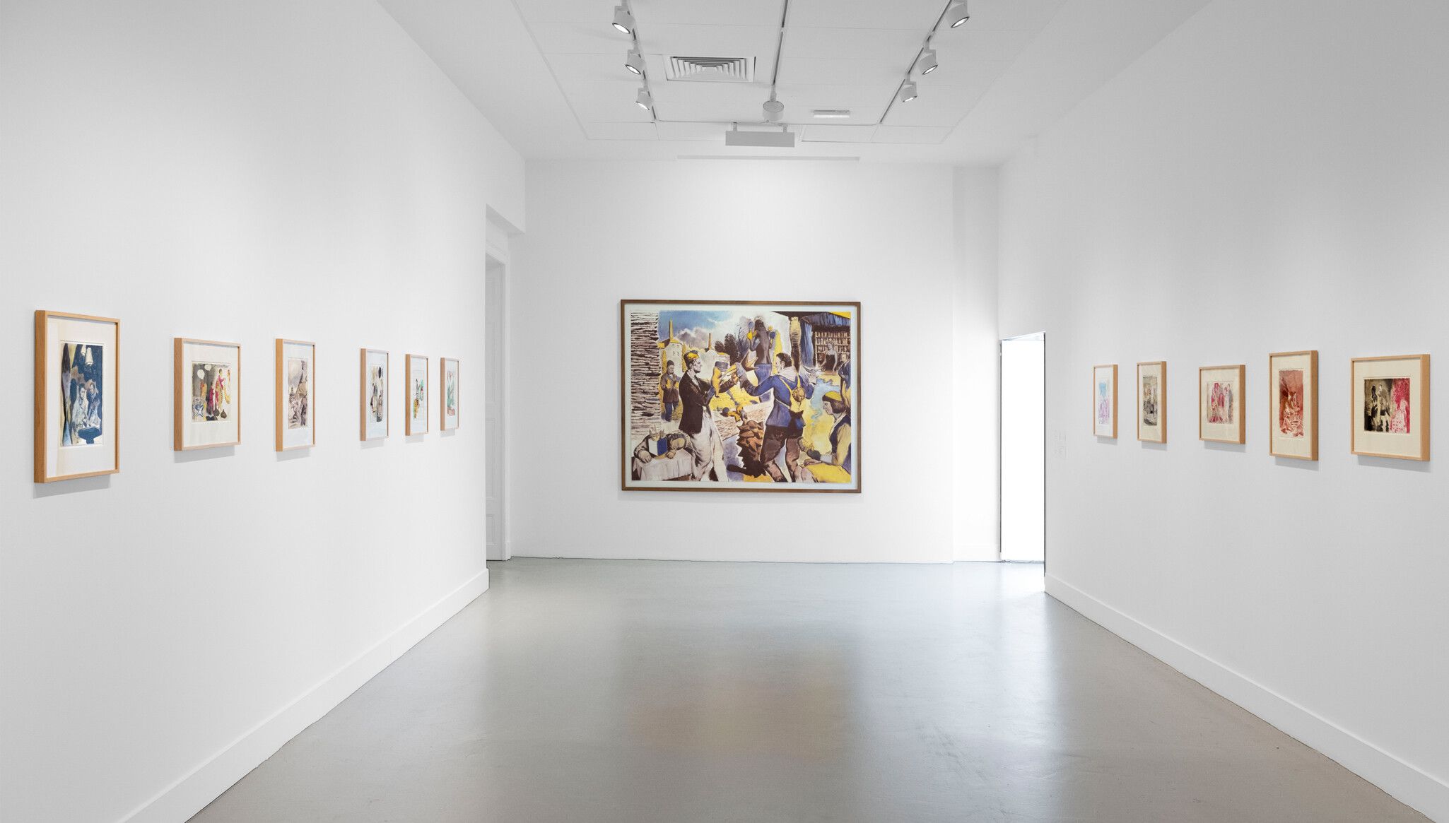 An Installation view, Neo Rauch: The Dream of Reason, MO.CO Montpellier, dated 2023. Photo by Uwe Walter