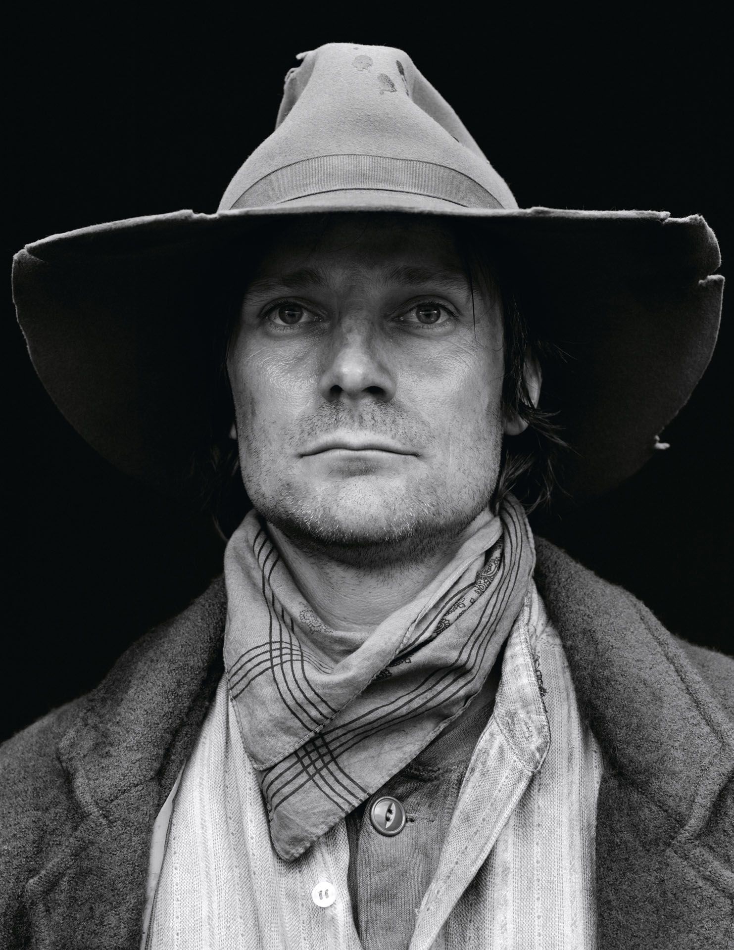Detail from a series of photographs by Stan Douglas, titled Klatsassin Portraits, dated 2006. 