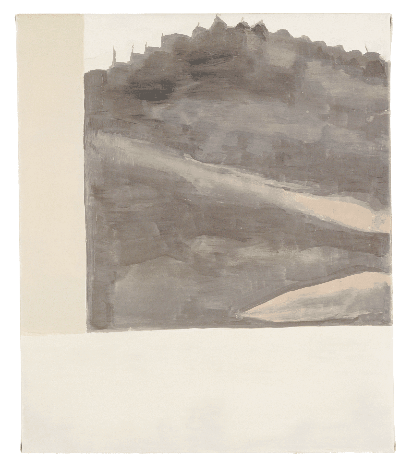 A painting by Luc Tuymans, titled Cloth, dated 1994.
