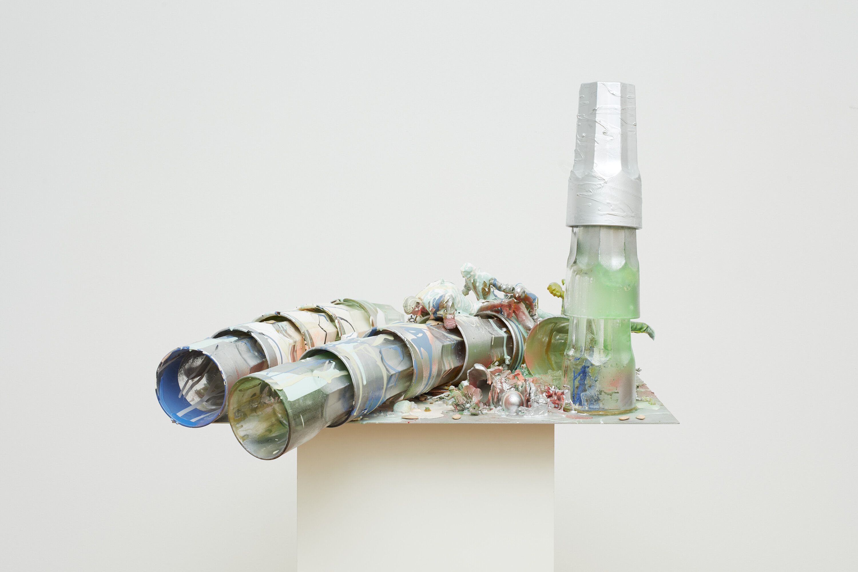 Work by Isa Genzken titled Empire/Vampire III, 16, dated 2004