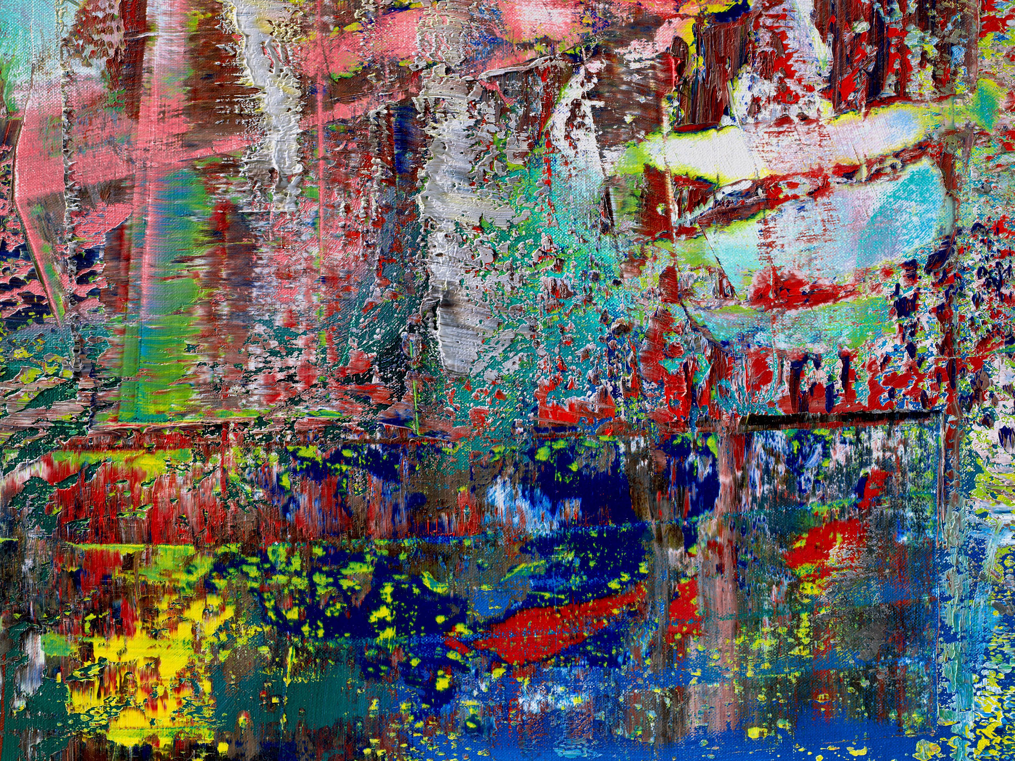A painting by Gerhard Richter, titled Abstraktes Bild (Abstract Painting), dated 2016.