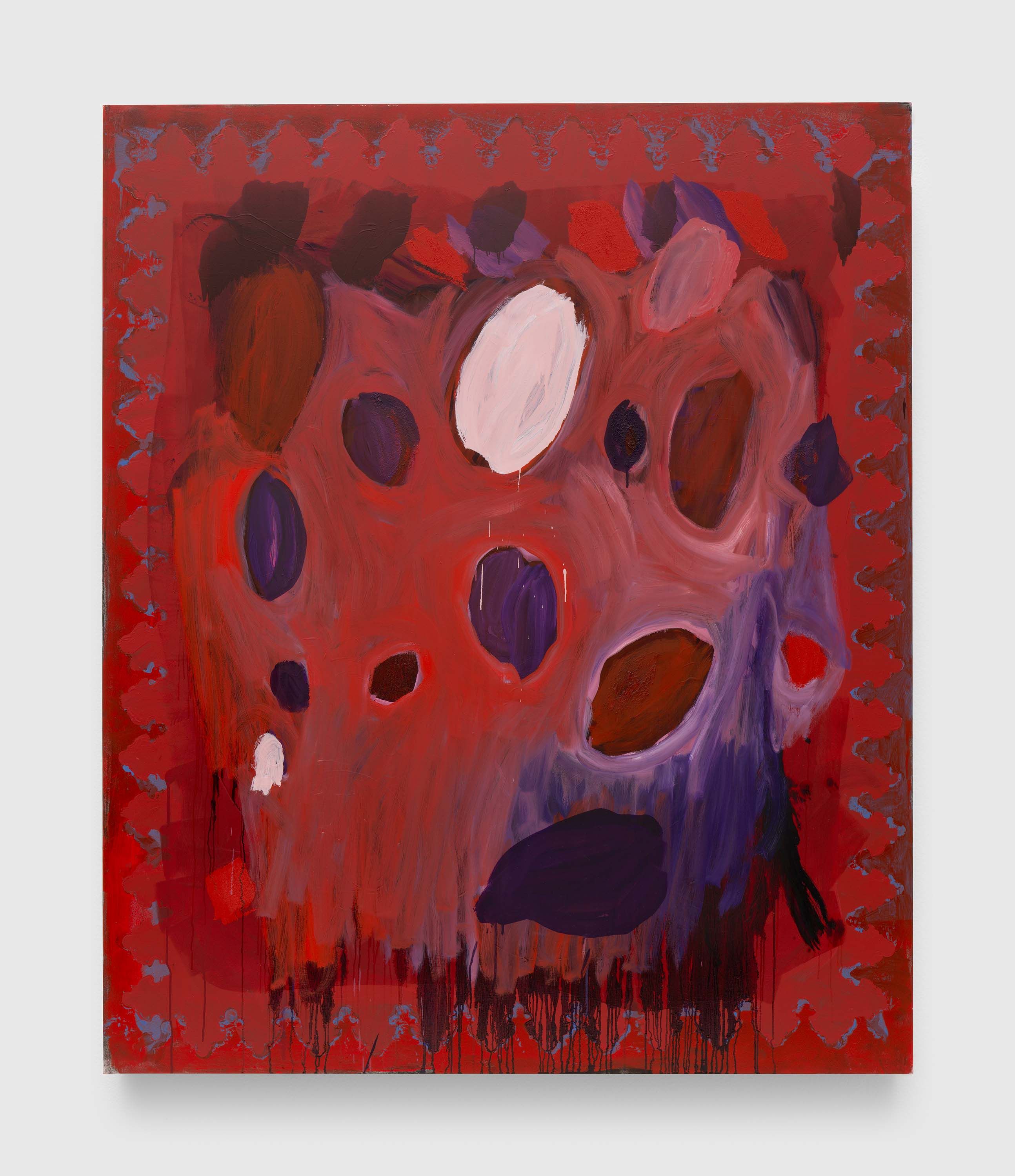 A painting by Josh Smith, titled Yes, dated 2023.