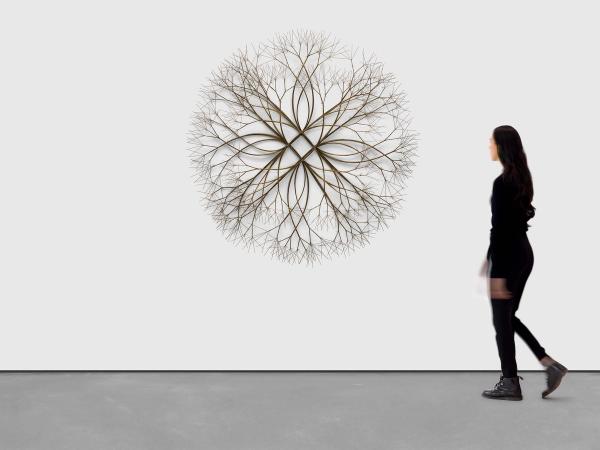 Ruth Asawa — Untitled (S.396, Wall-Mounted, Tied-Wire, Open-Center, Eight-Branched Form Based on Nature)