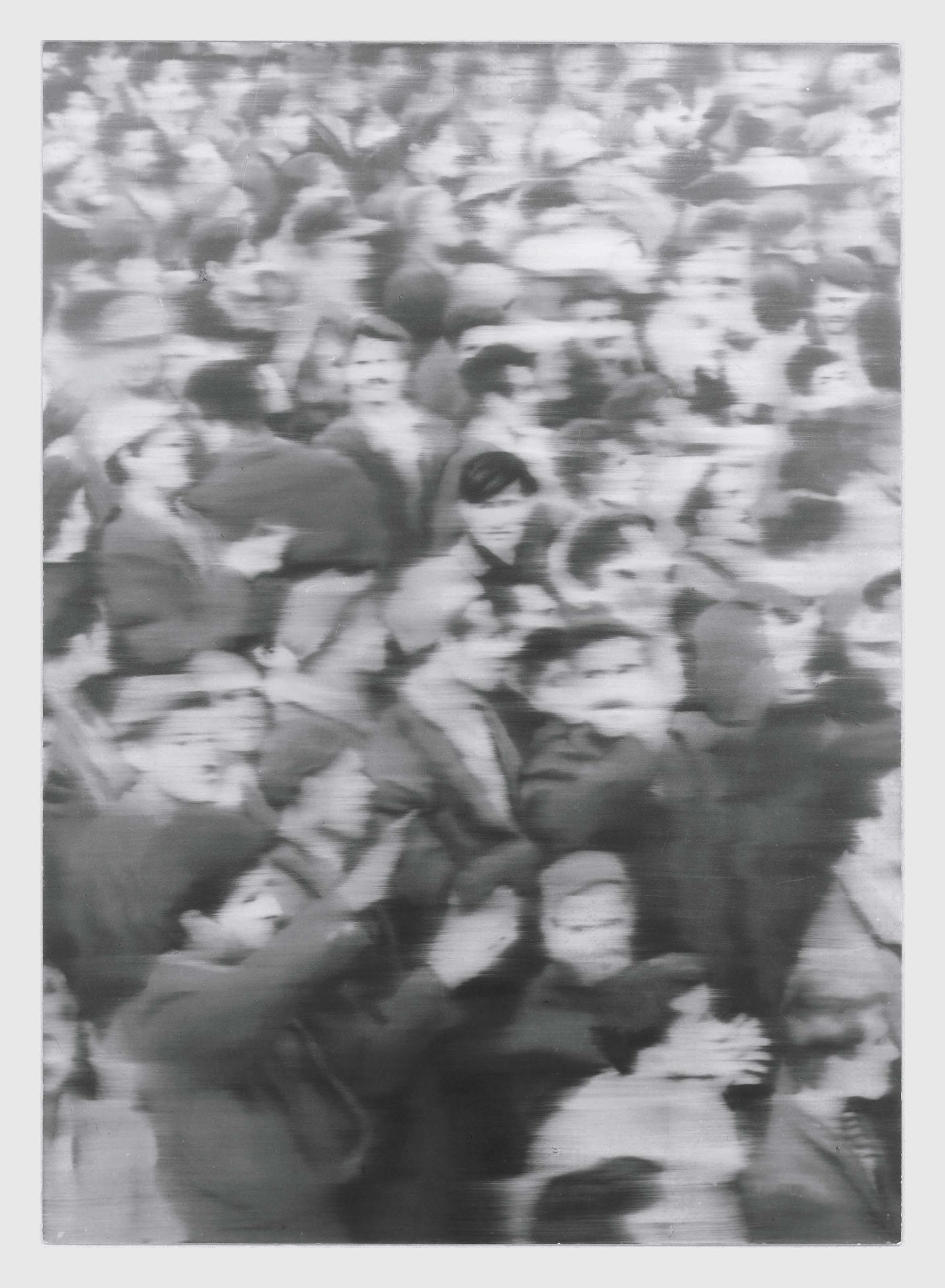 A painting by Gerhard Richter, titled Versammlung (Meeting), dated 1966.