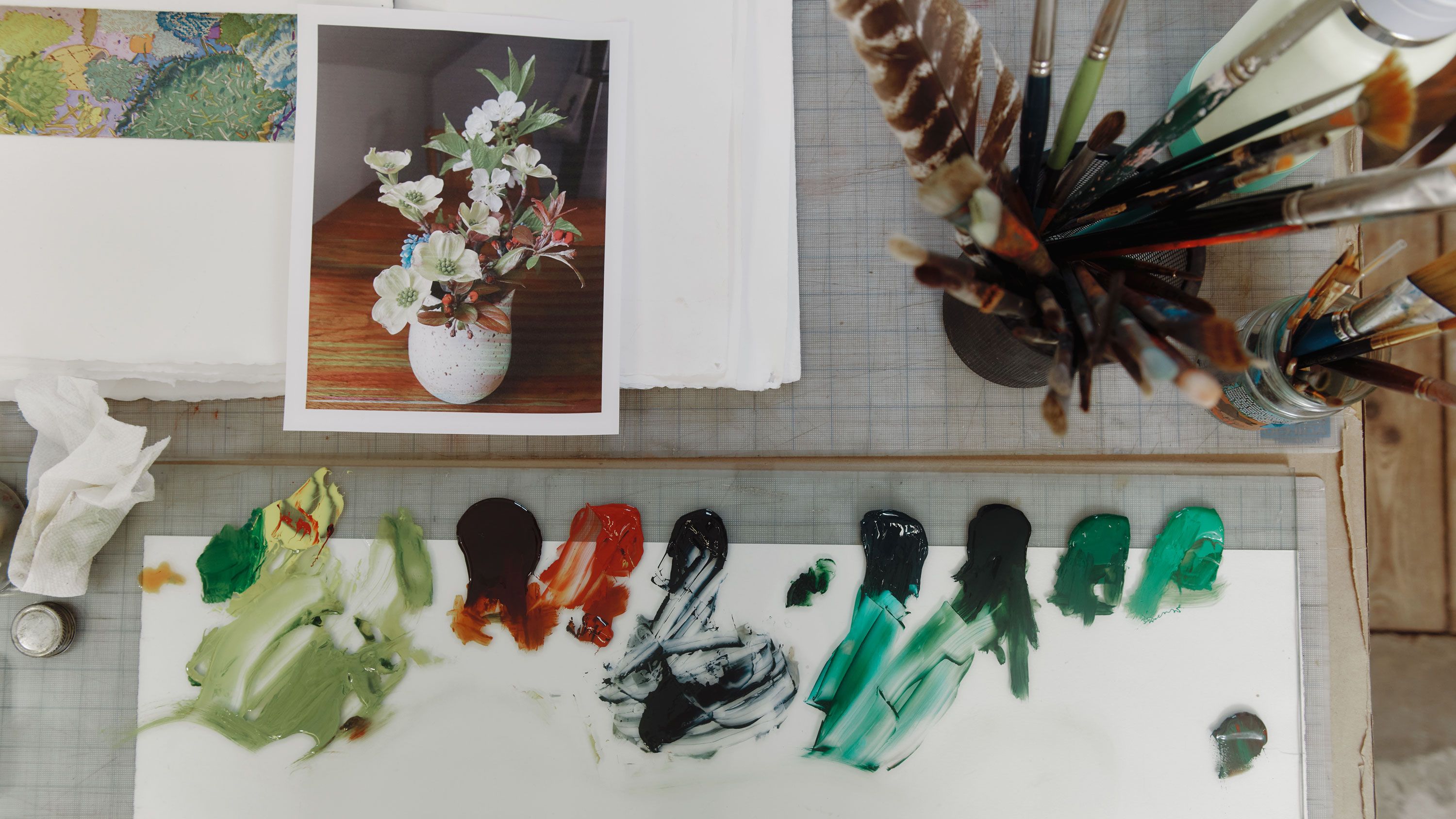 Hayley Barker's studio
