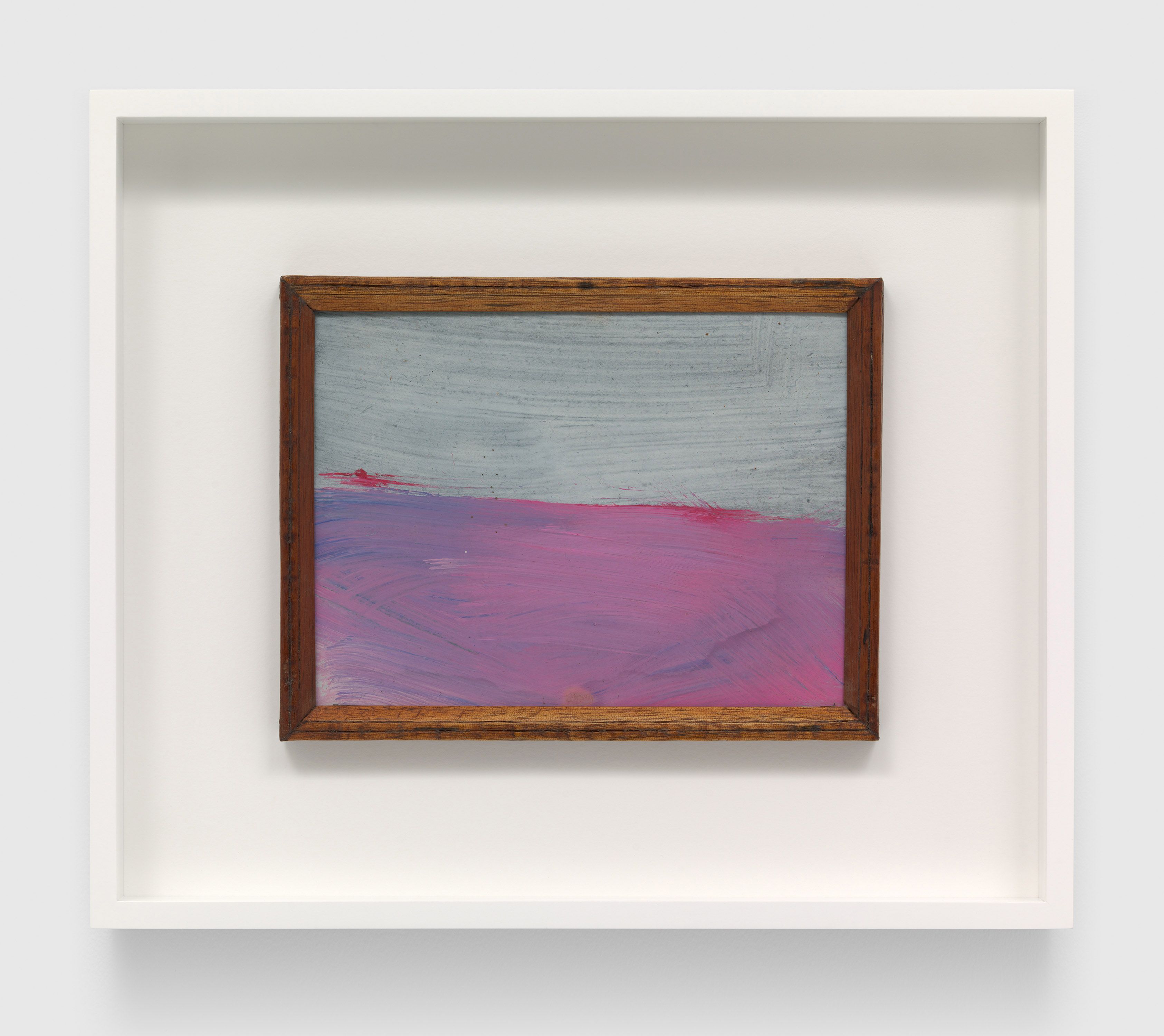 A work on paper by Frank Walter, called Untitled (Silver Sea, Pink Sky), 1968 to 1976.