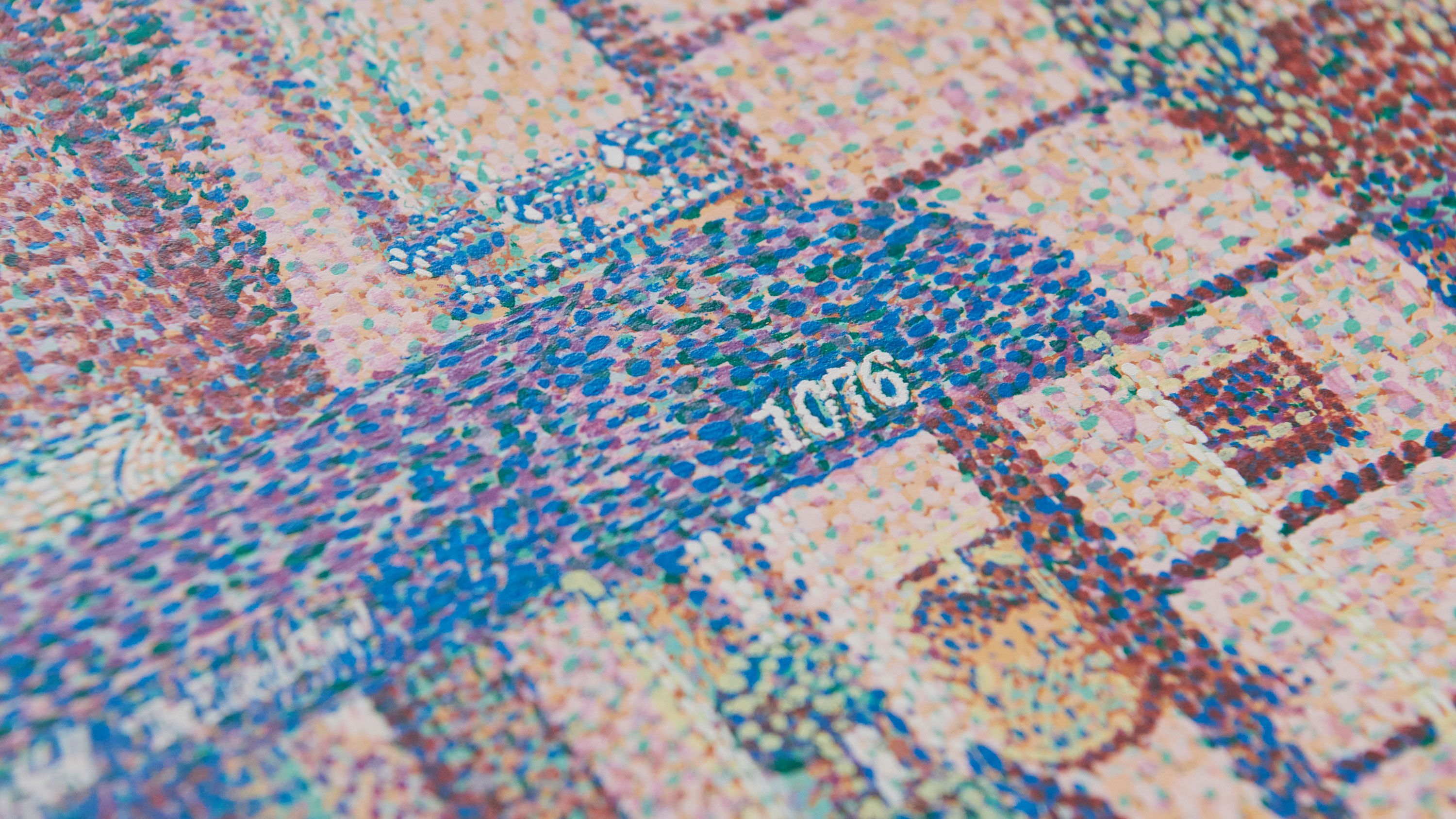 Detail of Cynthia Talmadge's print titled "1076 Madison"