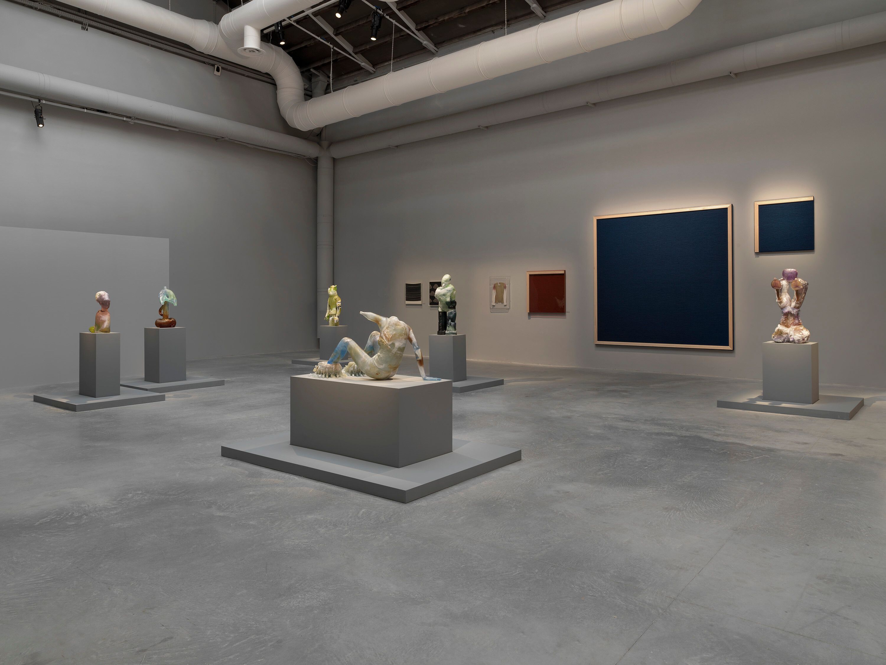 An installation view of Andra Ursuţa's works at the 59th International Art Exhibition of La Biennale di Venezia, The Milk of Dreams, curated by Cecilia Alemani, 2022