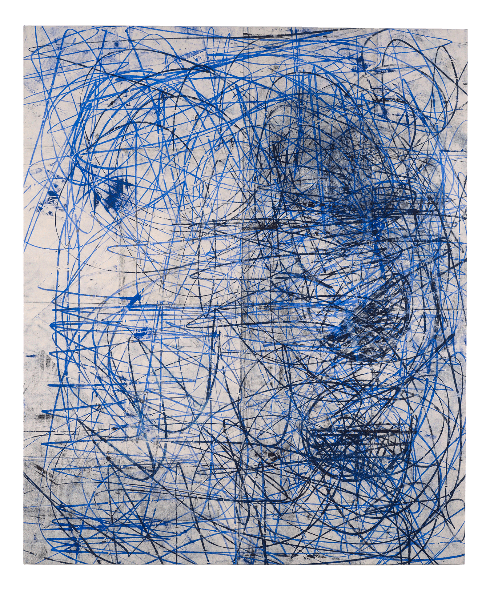 A painting by Oscar Murillo, titled catalyst #1, dated 2015.