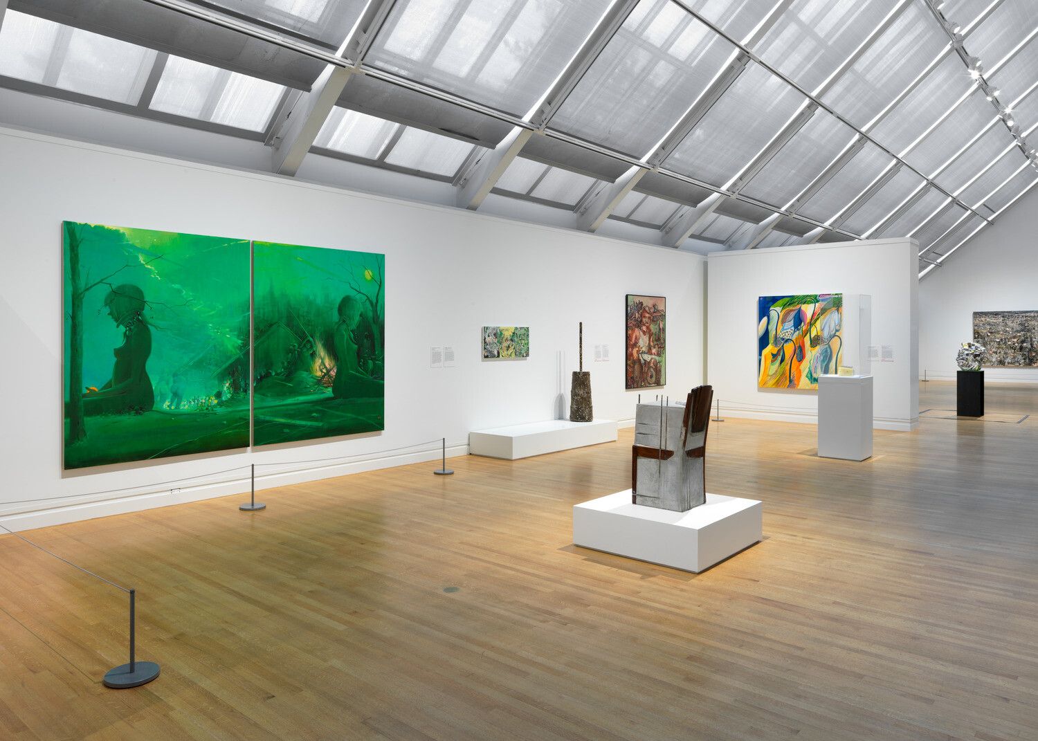 Installation view of Lisa Yuskavage, Bonfire, 2013–2015