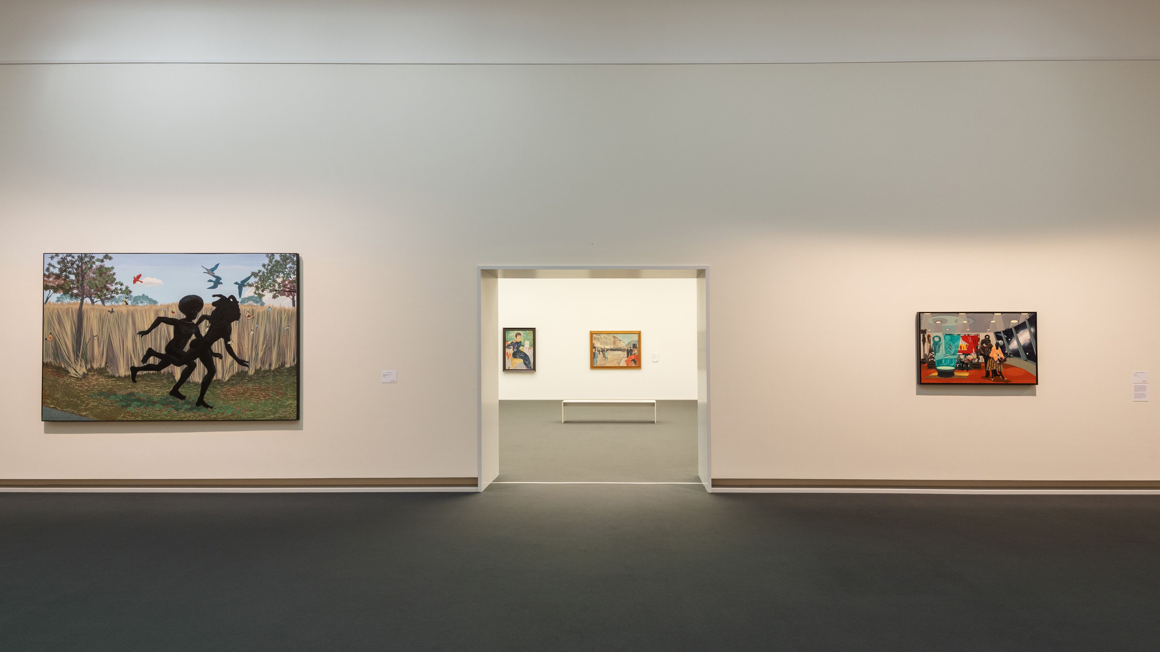 Installation view of the exhibition Kerry James Marshall: The Histories at Kunstaus Zürich in Zürich, dated 2026.