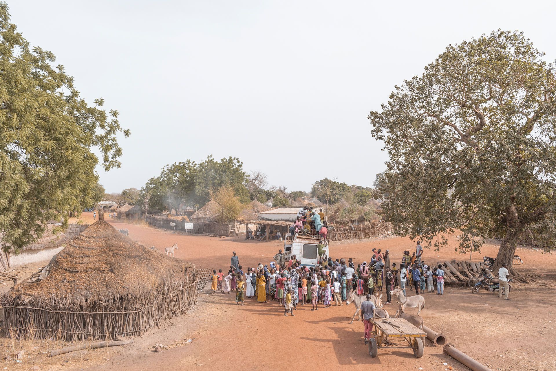 A photograph by Giovanni H√§nninen, titled Main Square, Sinthian, dated 2017.