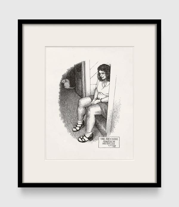 R. Crumb — The Brooding Amazon and her Cat
