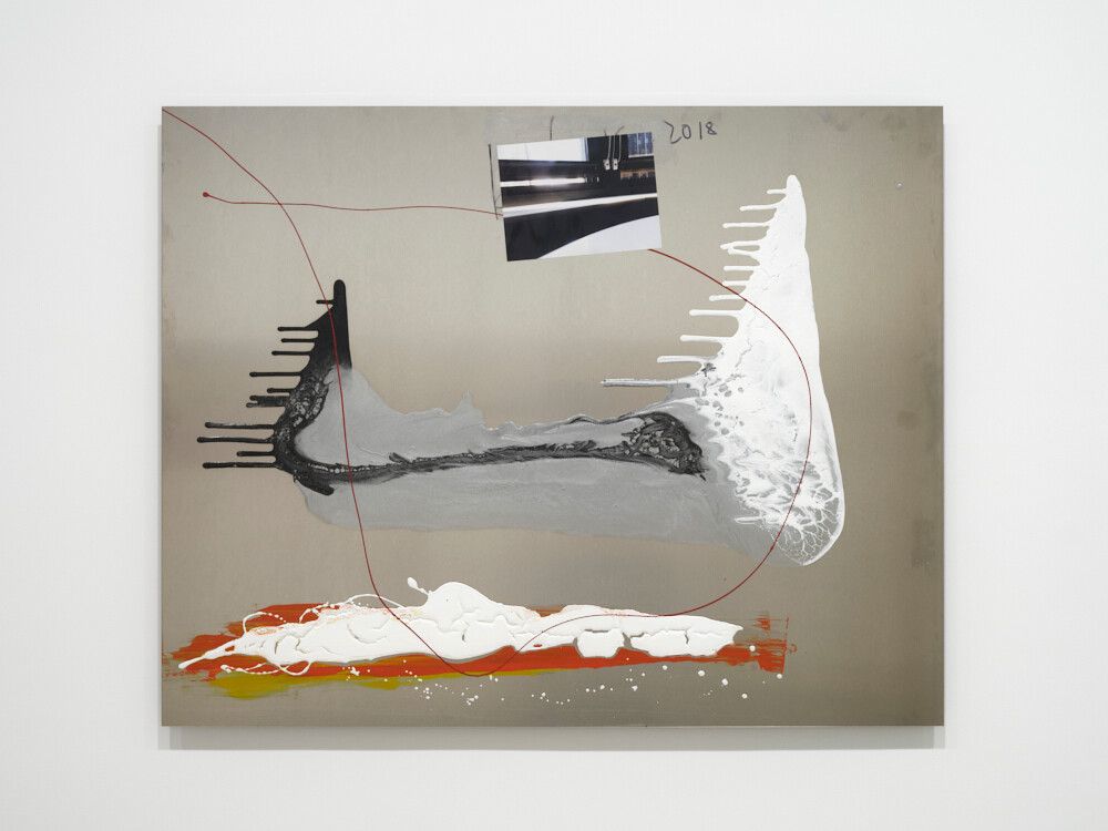 A mixed media artwork by Isa Genzken, titled Untitled, dated 2018.