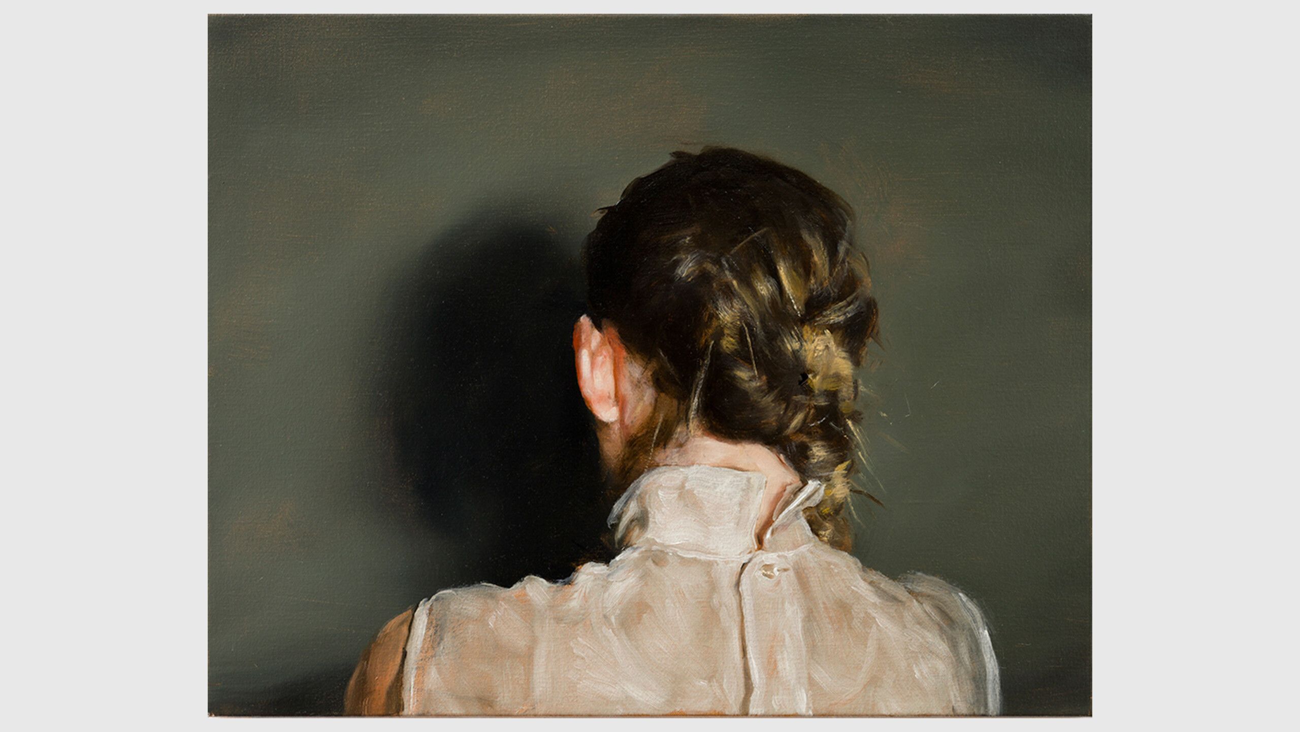 A painting by Borremans titled "The Ear"
