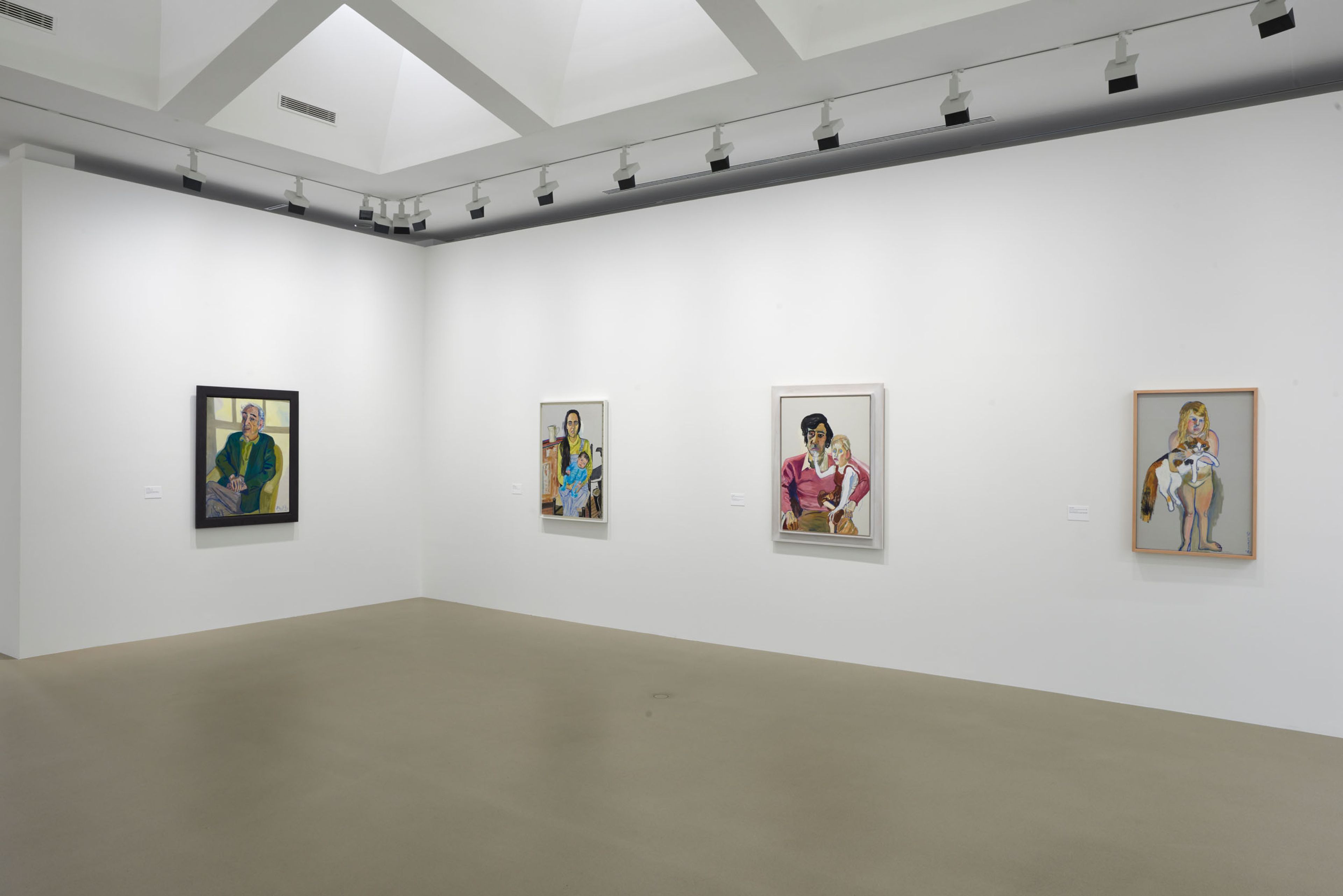 Installation view of¬†the exhibition Alice Neel: Painter of Modern Life,¬†at the¬†Fondation Vincent van Gogh in Arles, France, dated 2017.